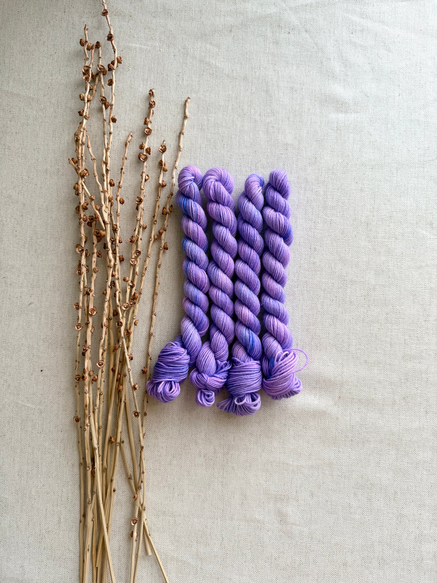 Lavender Lace - SW Wool Recycled Nylon Mini Skein