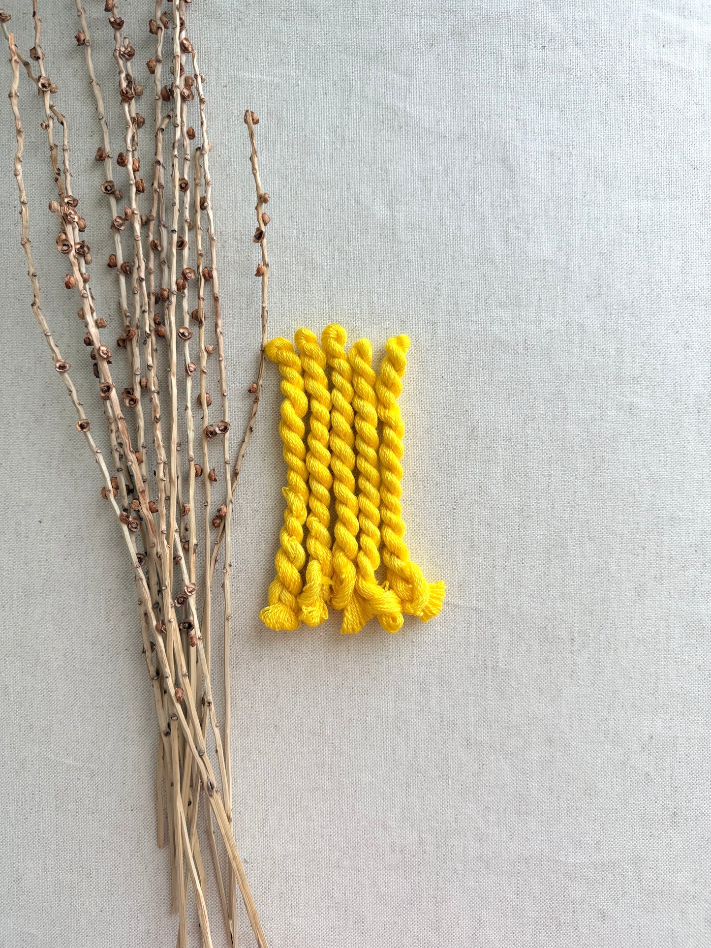 Sunny Yellow Embroidery Thread