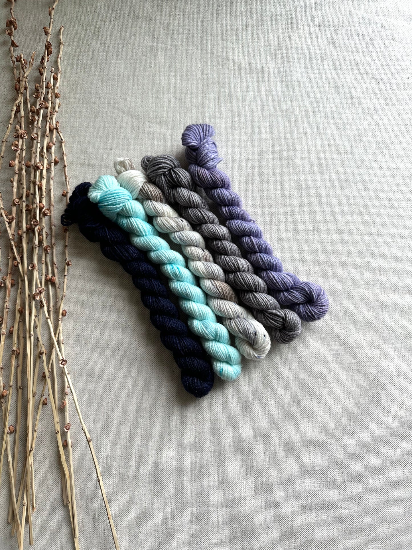 Shoreline- SW Merino Nylon Mini Skein Set