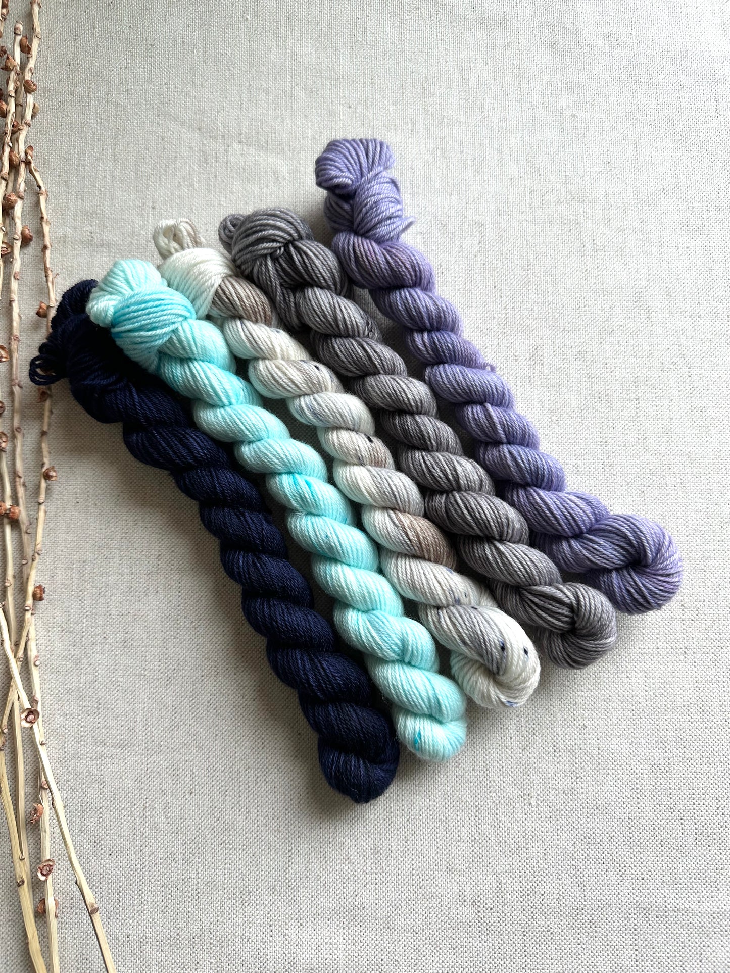 Shoreline- SW Merino Nylon Mini Skein Set