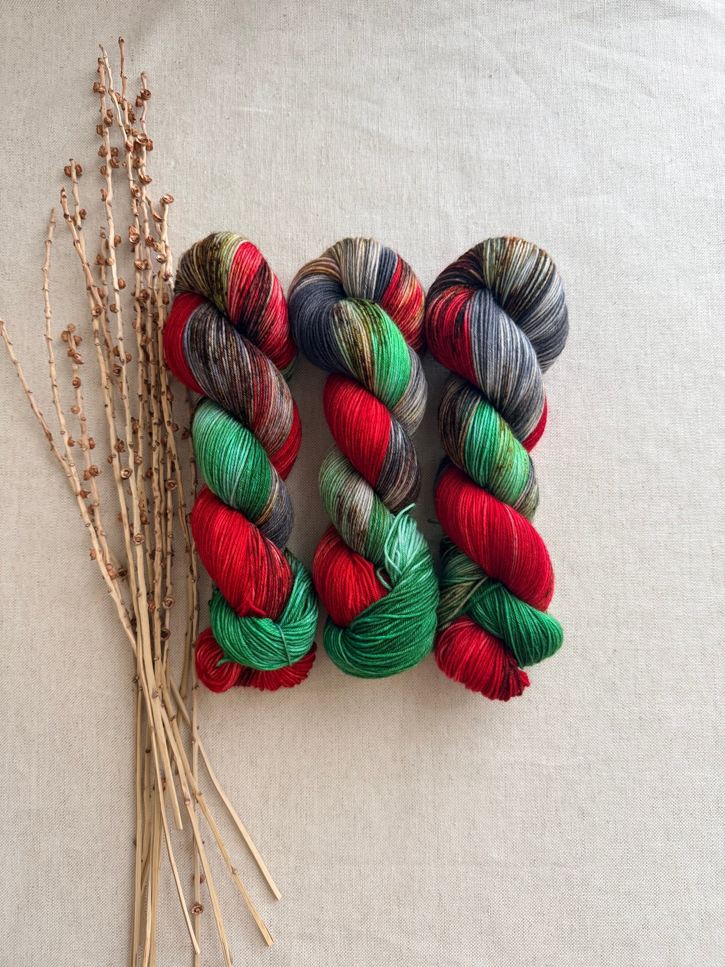 A Washington Christmas - A Washington State Colorway - SW Wool Recycled Nylon 100g