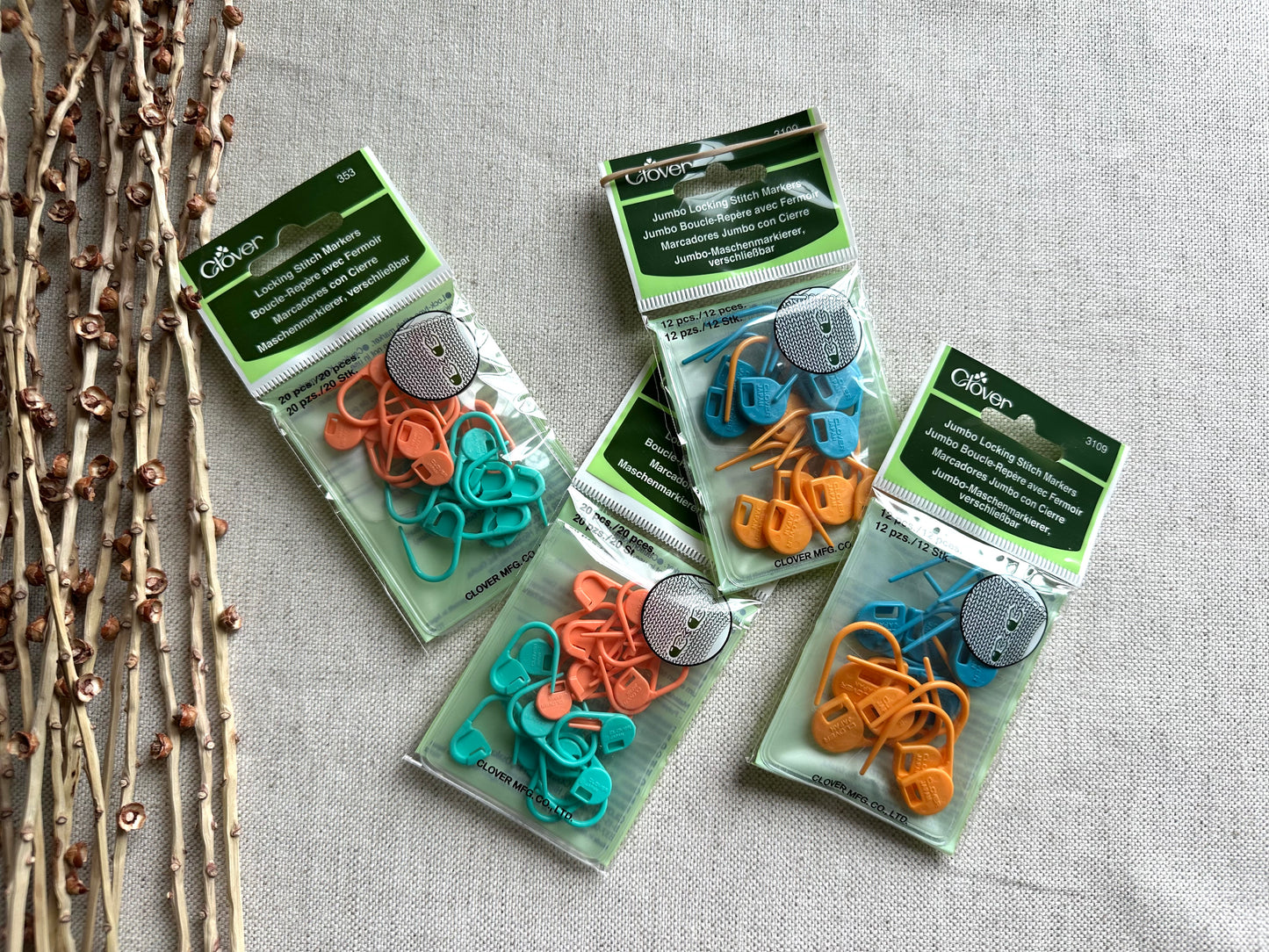 Clover Locking Stitch Marker Set