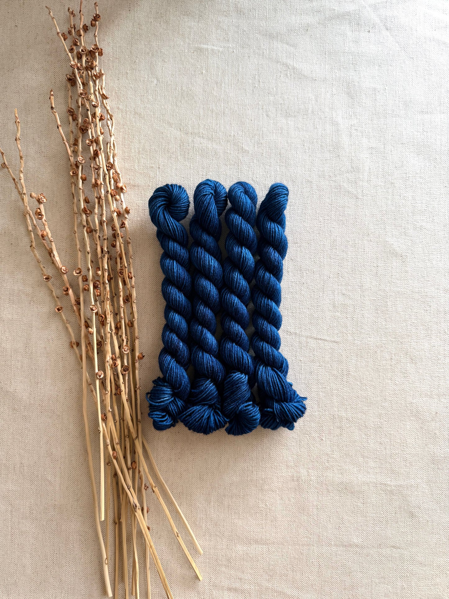 Blue Steel - SW Wool Recycled Nylon Mini Skein