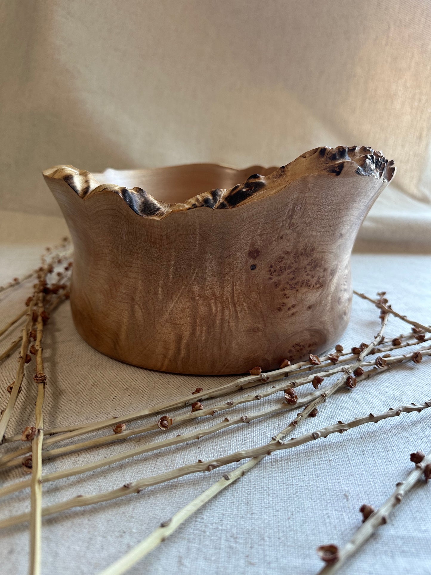 Live Edge Hand Turned Bowl