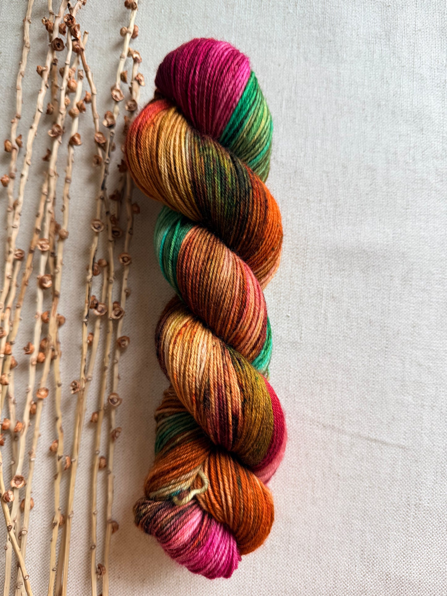 Take a Flying Leap at a Rolling Pumpkin - SW Wool Recycled Nylon 100g