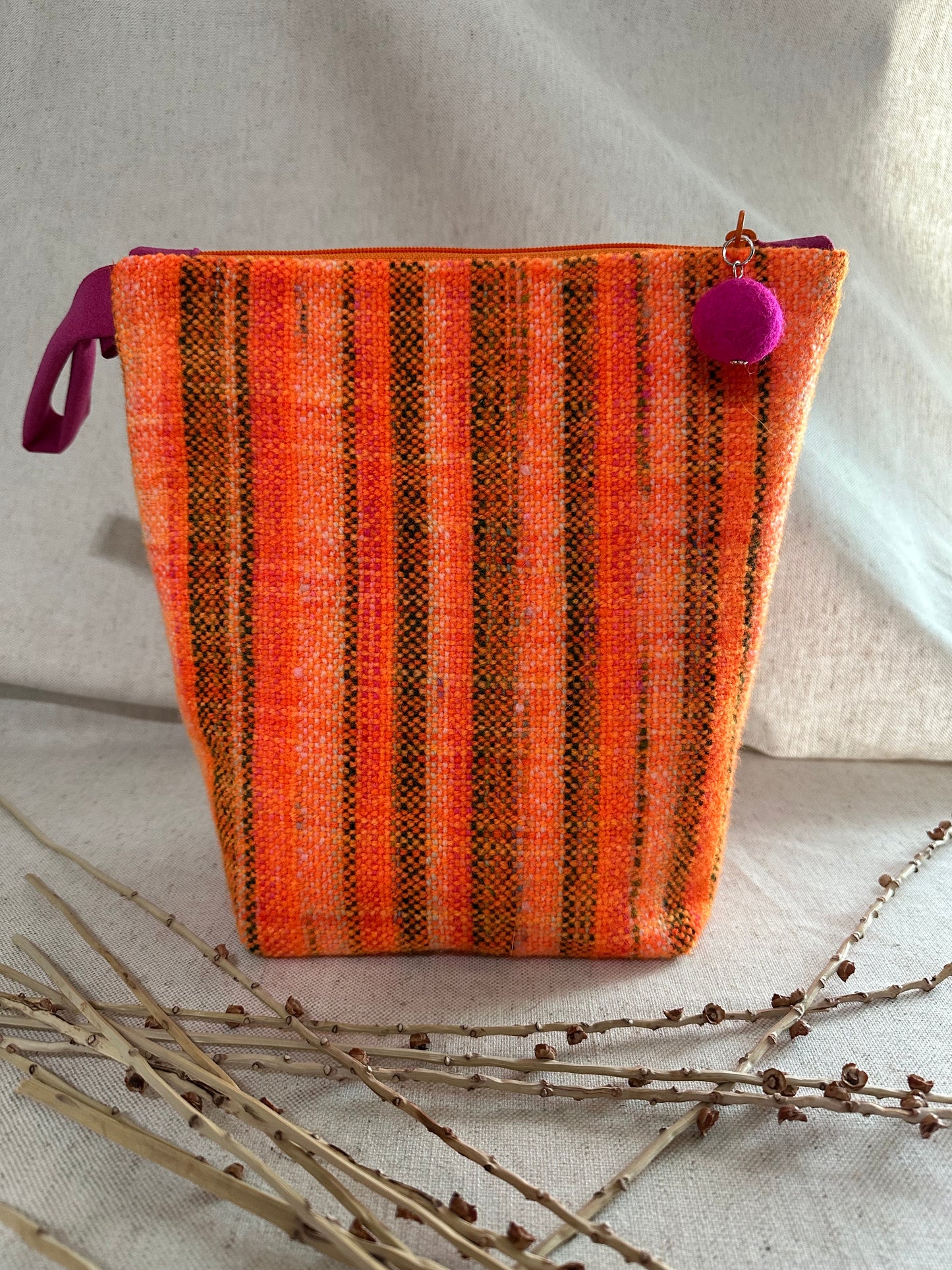 Orange Handwoven Bag