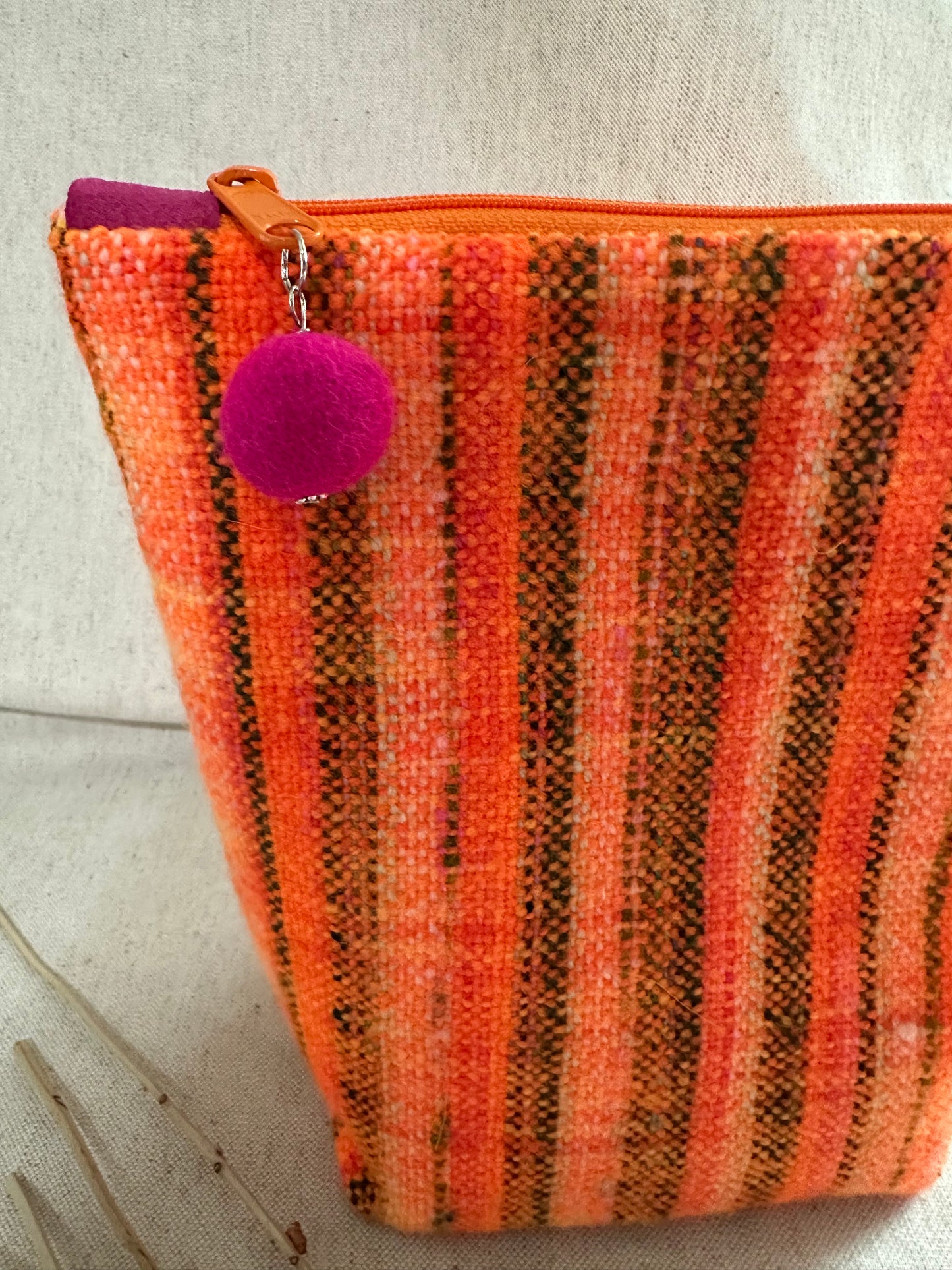 Orange Handwoven Bag