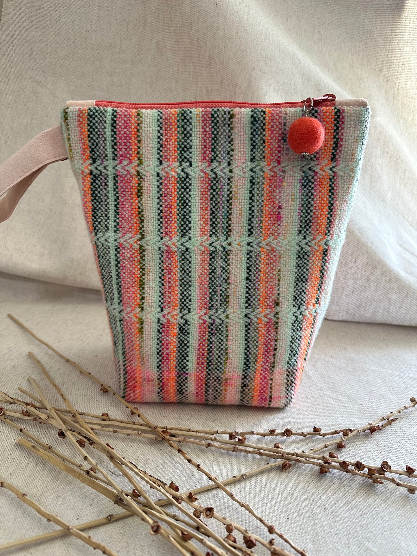 Light Orange Handwoven Bag