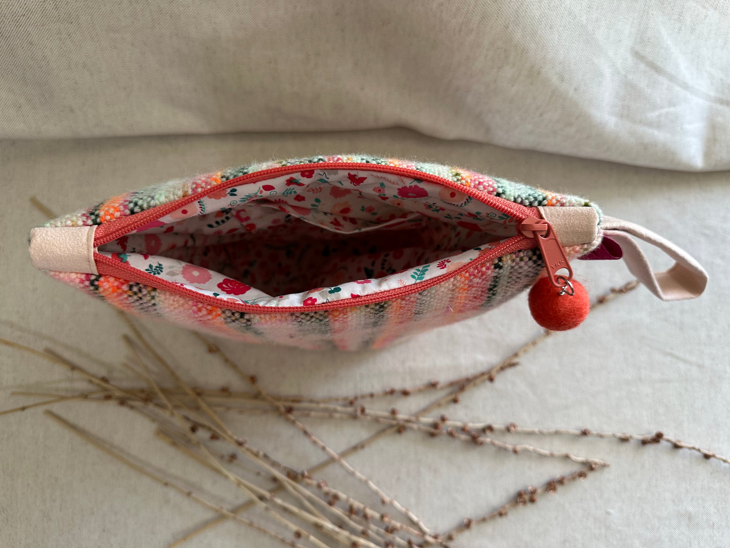 Light Orange Handwoven Bag
