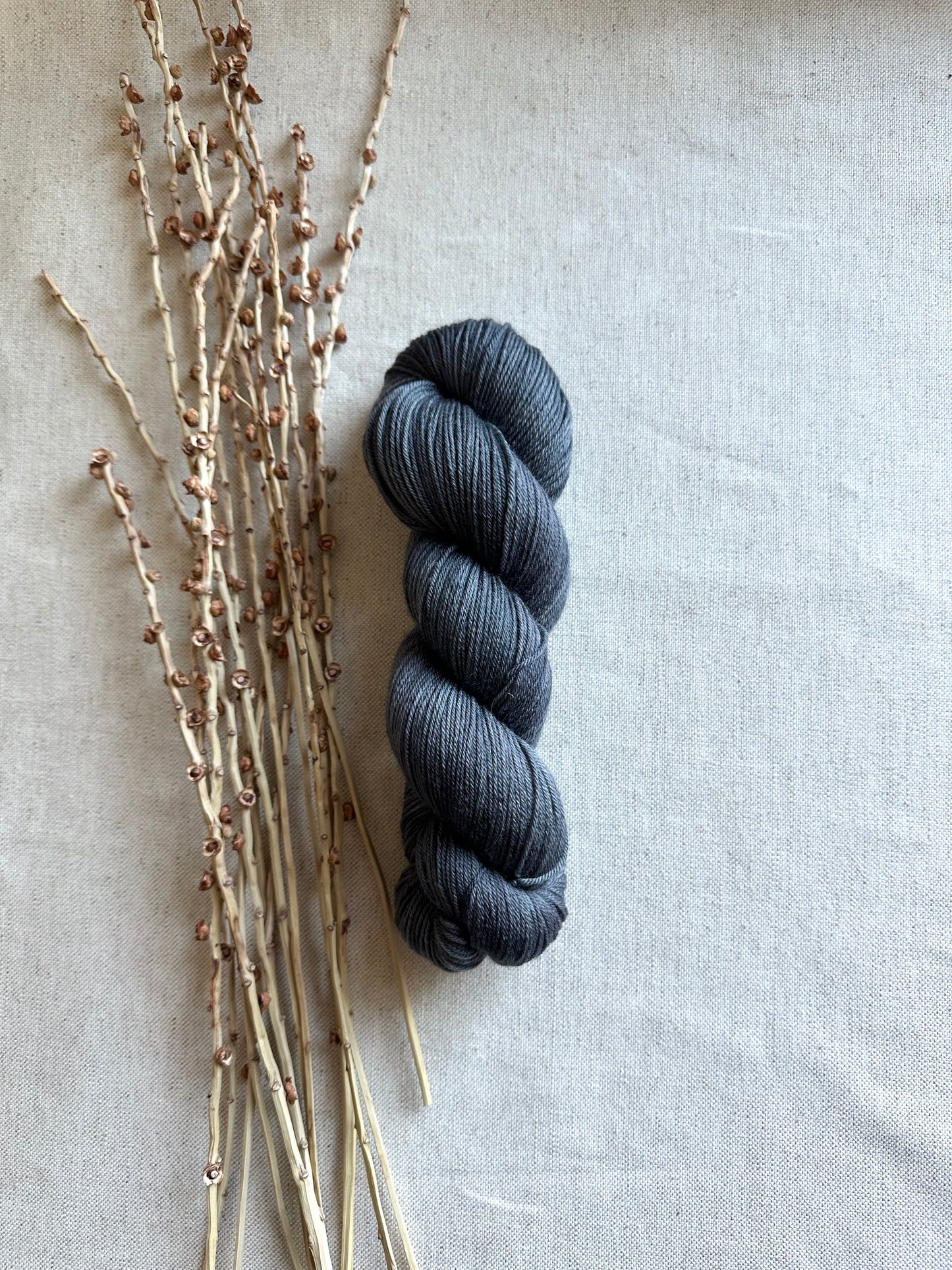 Charcoal SW Merino Nylon Yarn