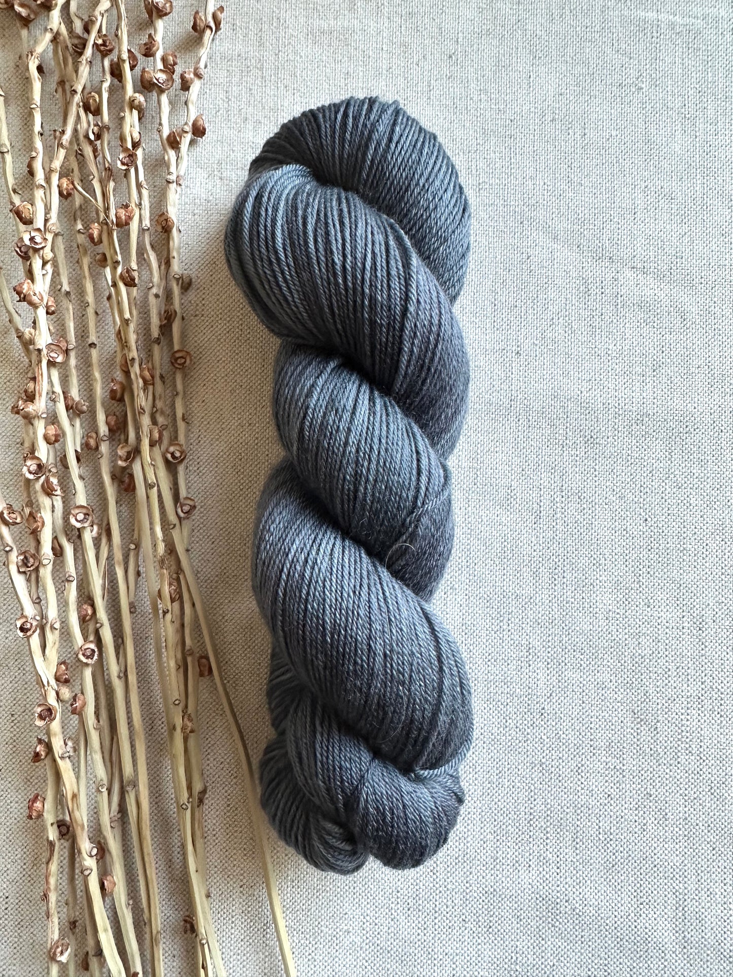 Charcoal SW Merino Nylon Yarn