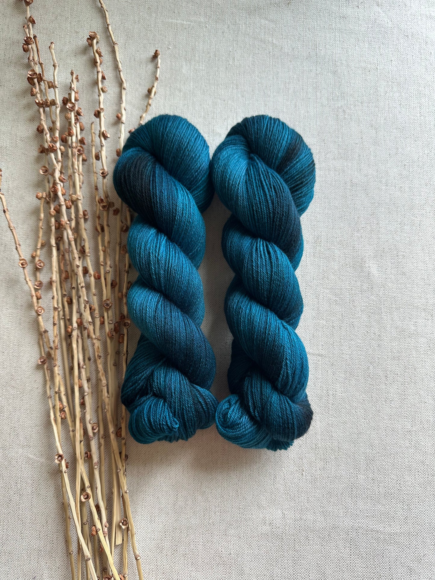 Blaugrün Merino Untreated