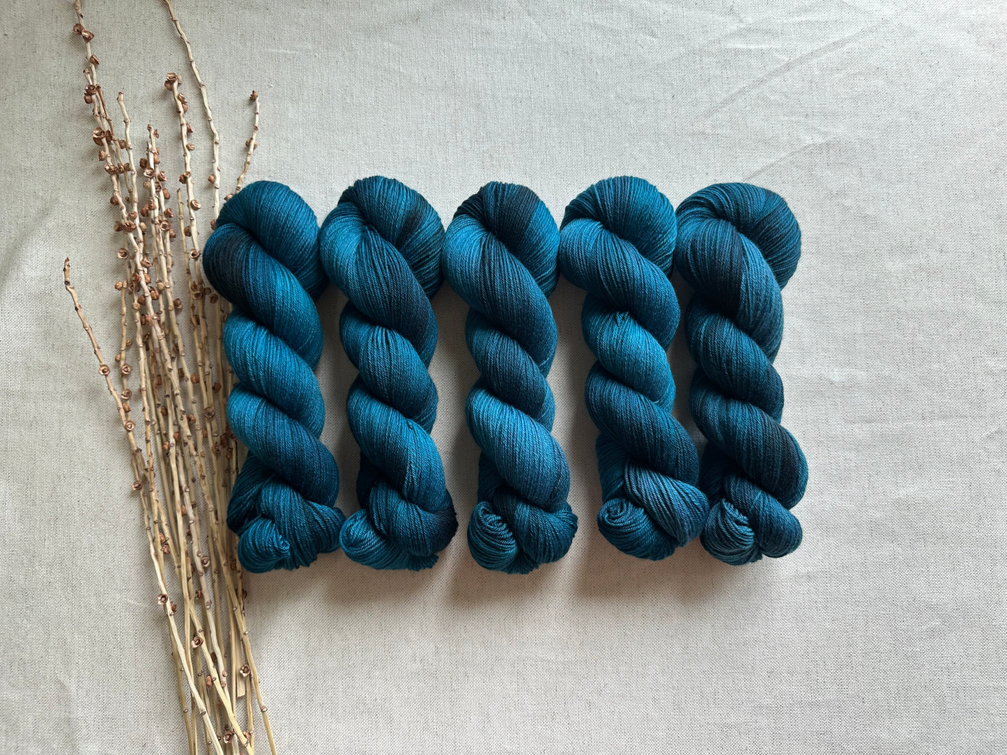 Blaugrün Merino Untreated