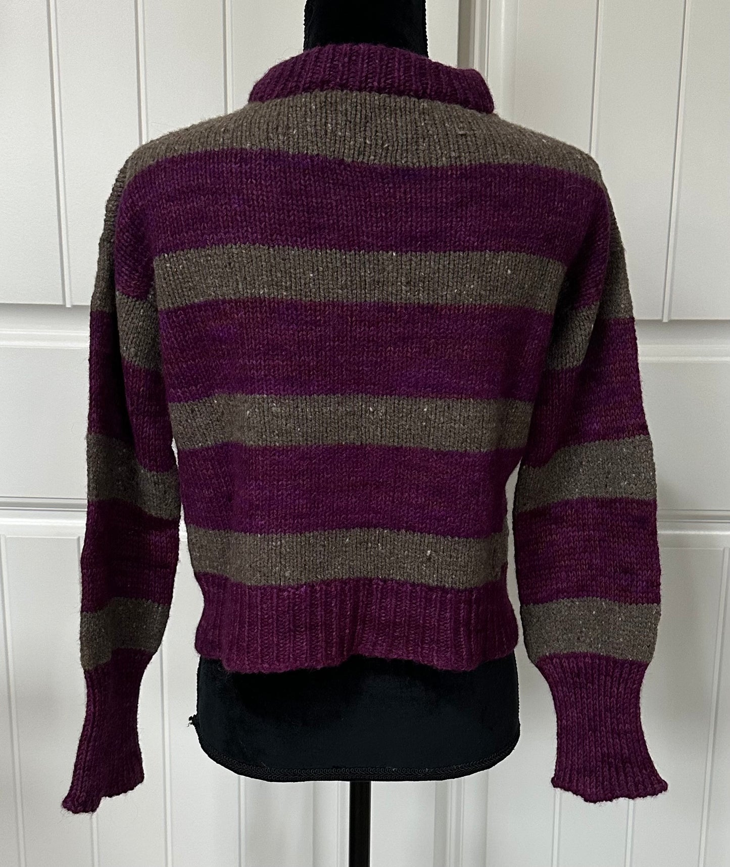 Brown Magenta Sweater