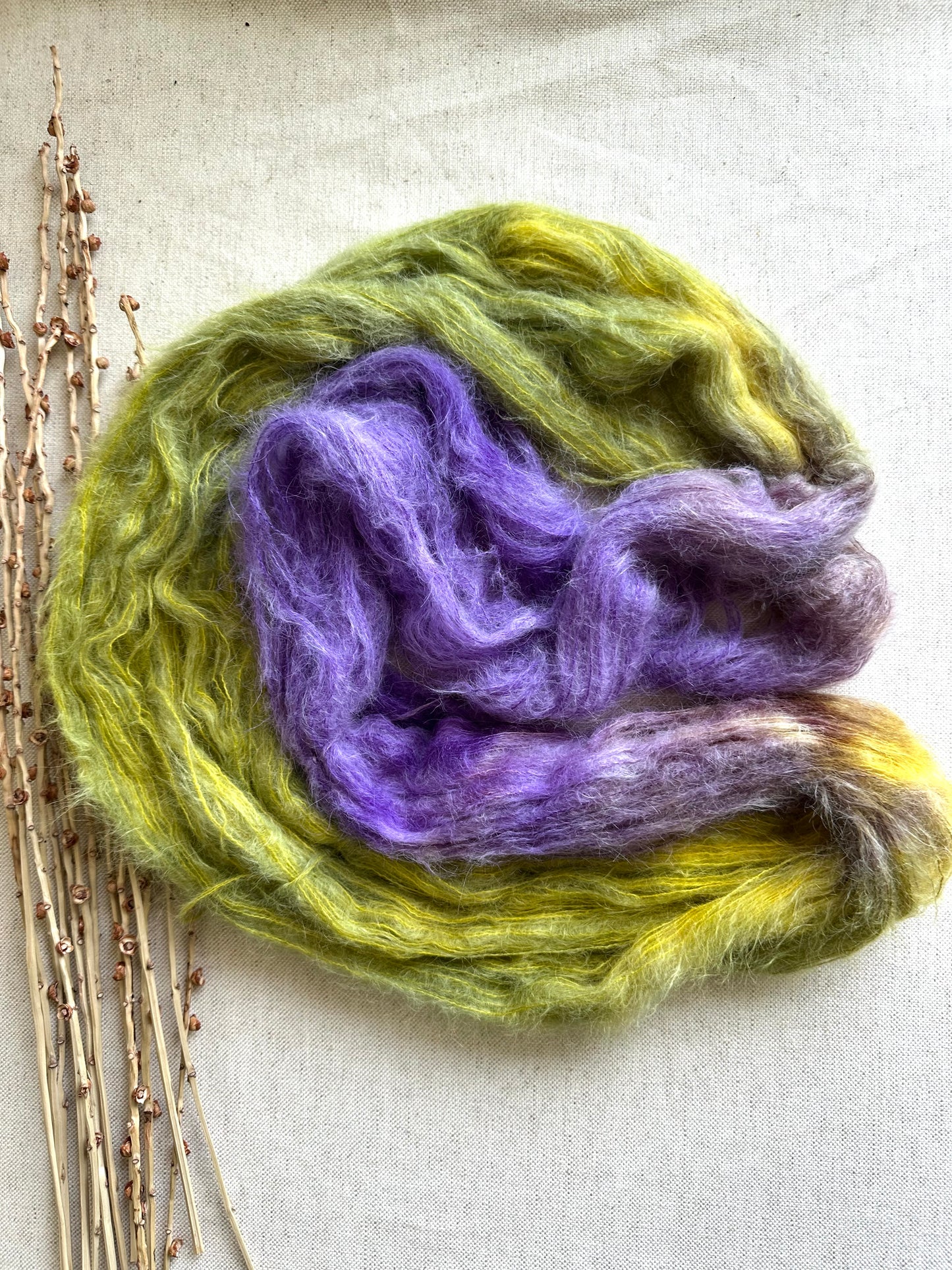 Grape Seed Suri Alpaca Silk