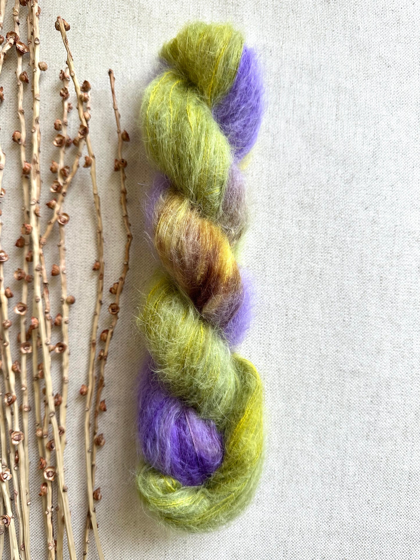 Grape Seed Suri Alpaca Silk