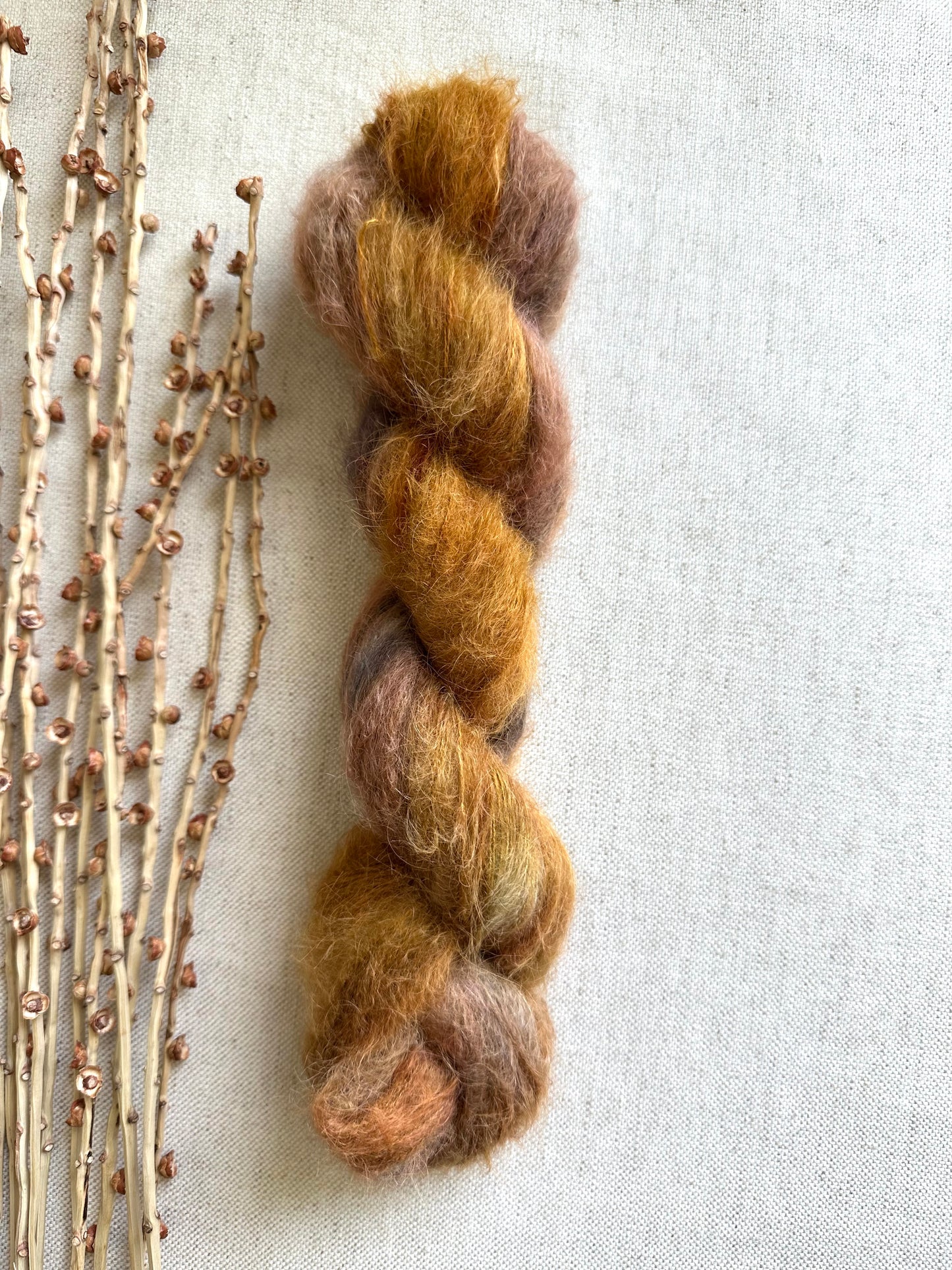Caramel Twist Suri Alpaca Silk