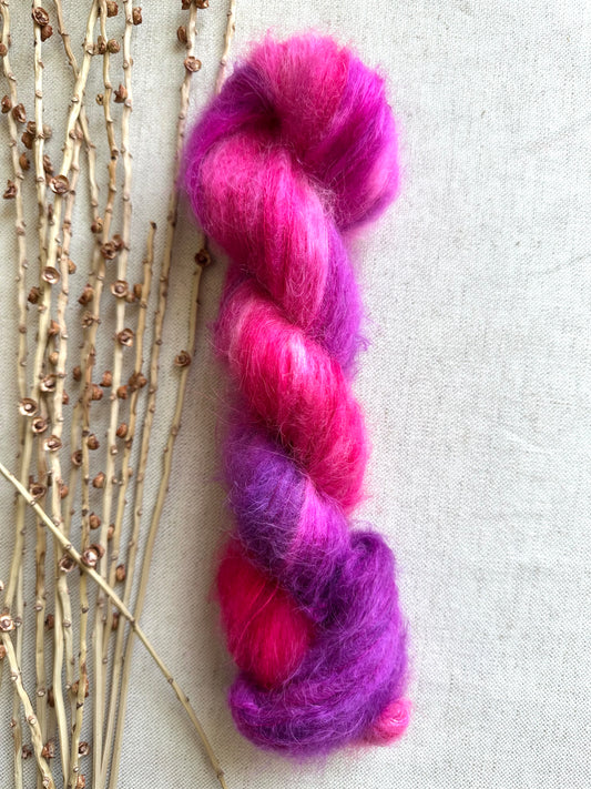 Hanging Fuchsia Suri Alpaca Silk