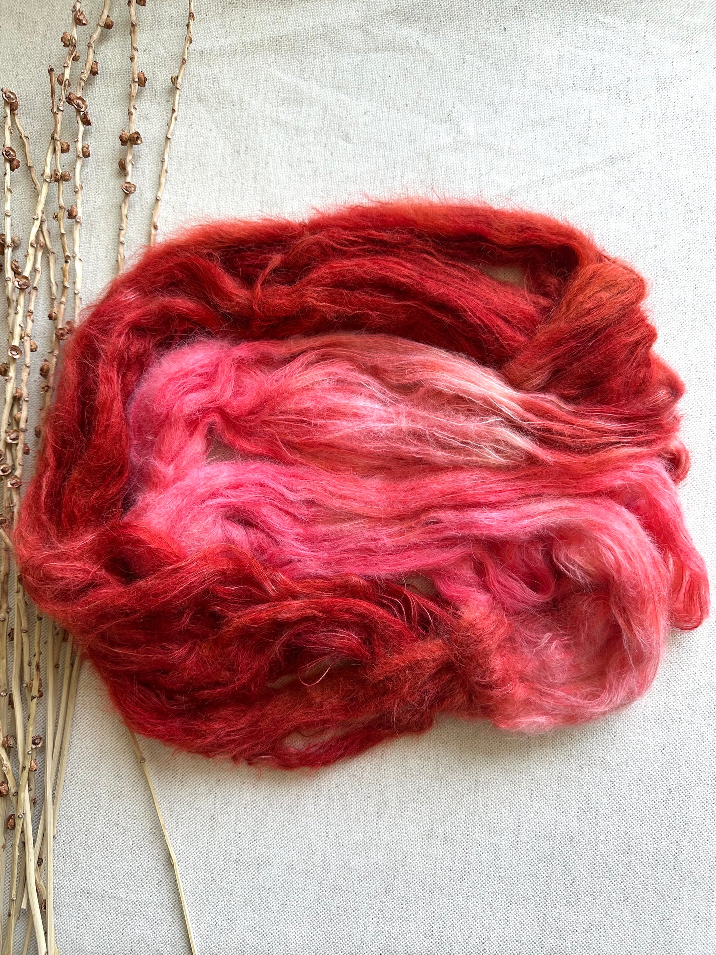 Spicy Chili Suri Alpaca Silk