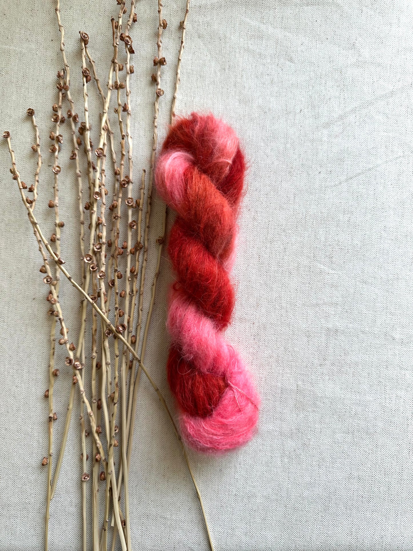 Spicy Chili Suri Alpaca Silk