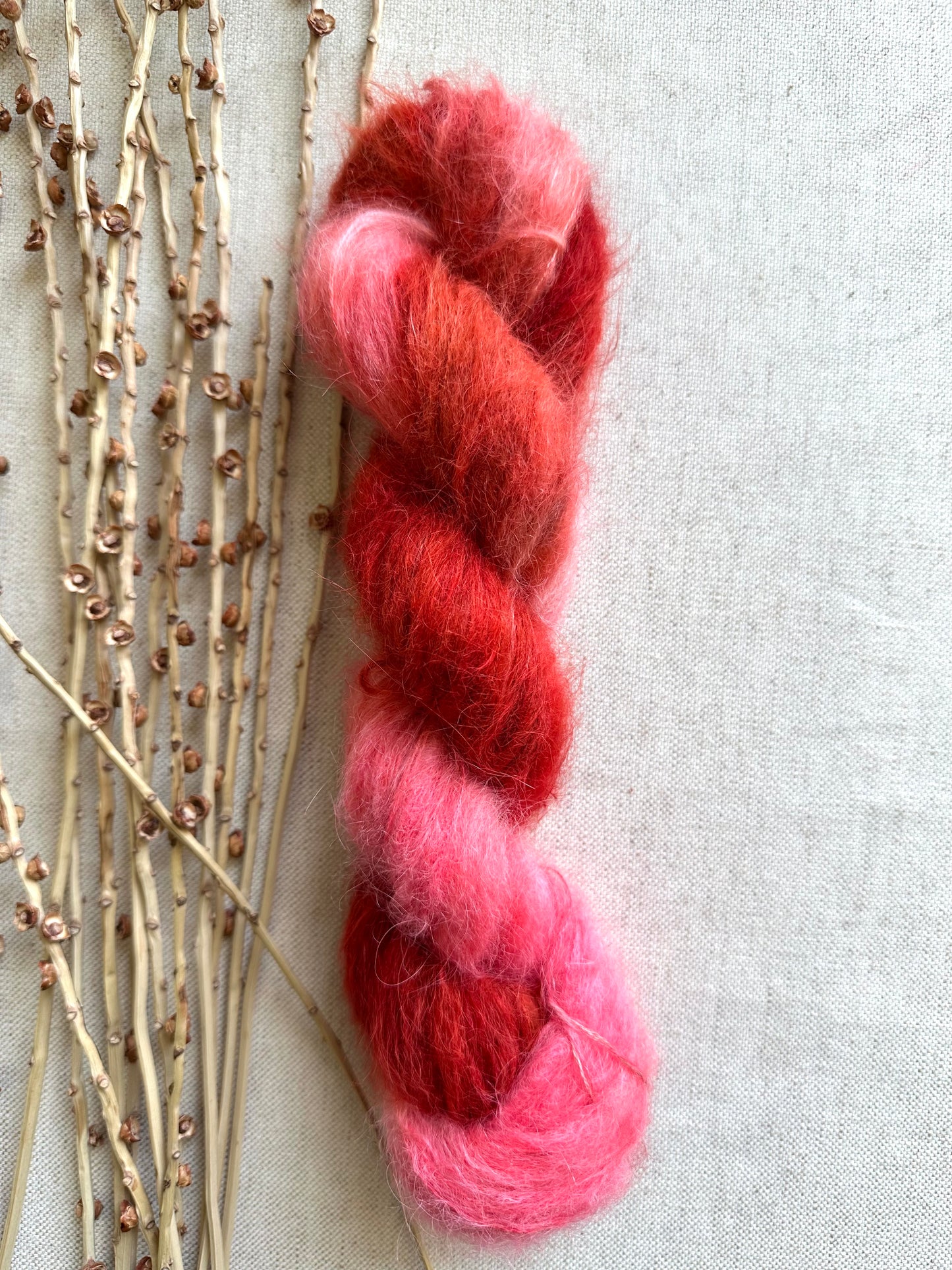Spicy Chili Suri Alpaca Silk