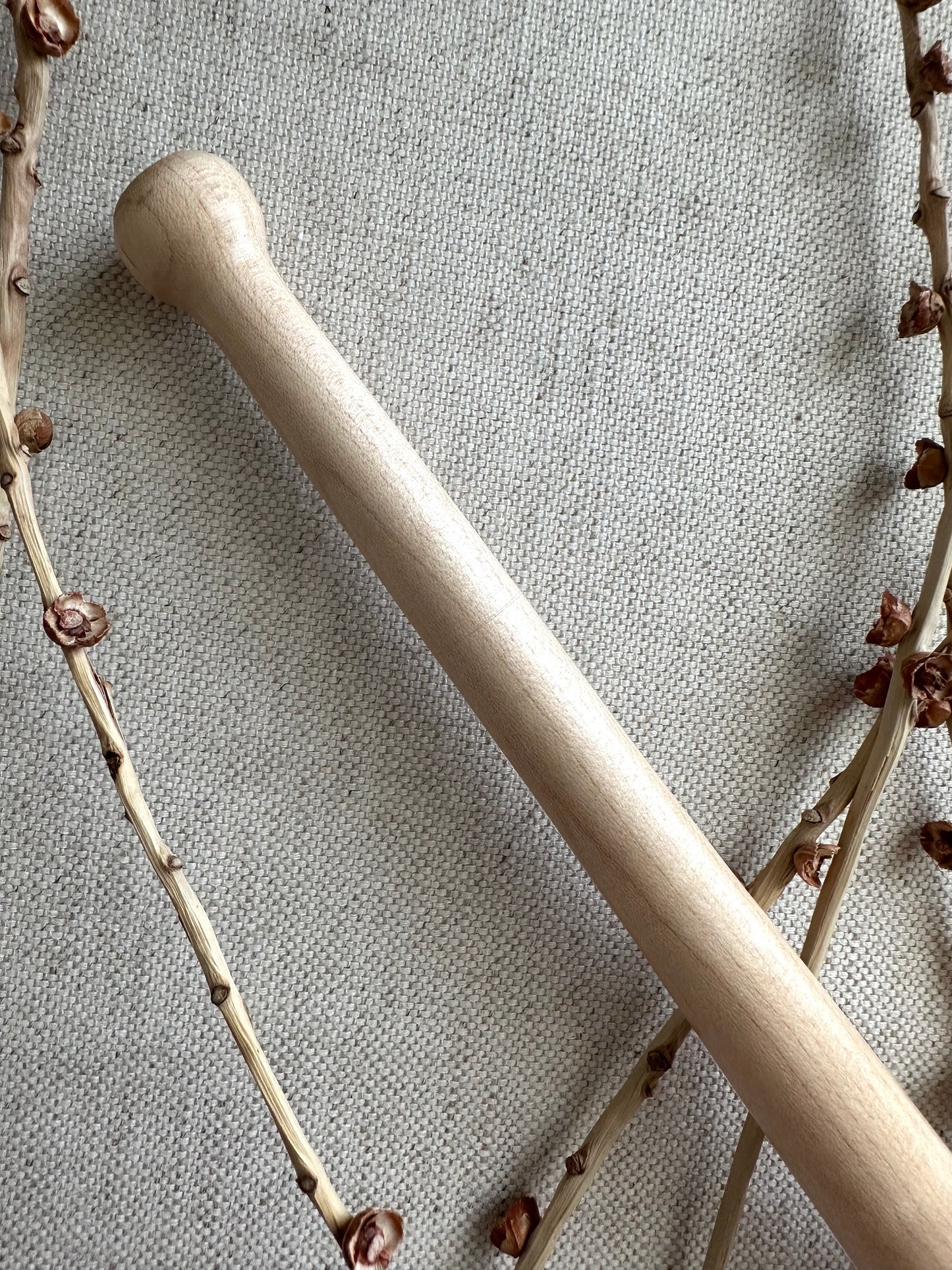 Hard Maple Support Spindle With Green Resin