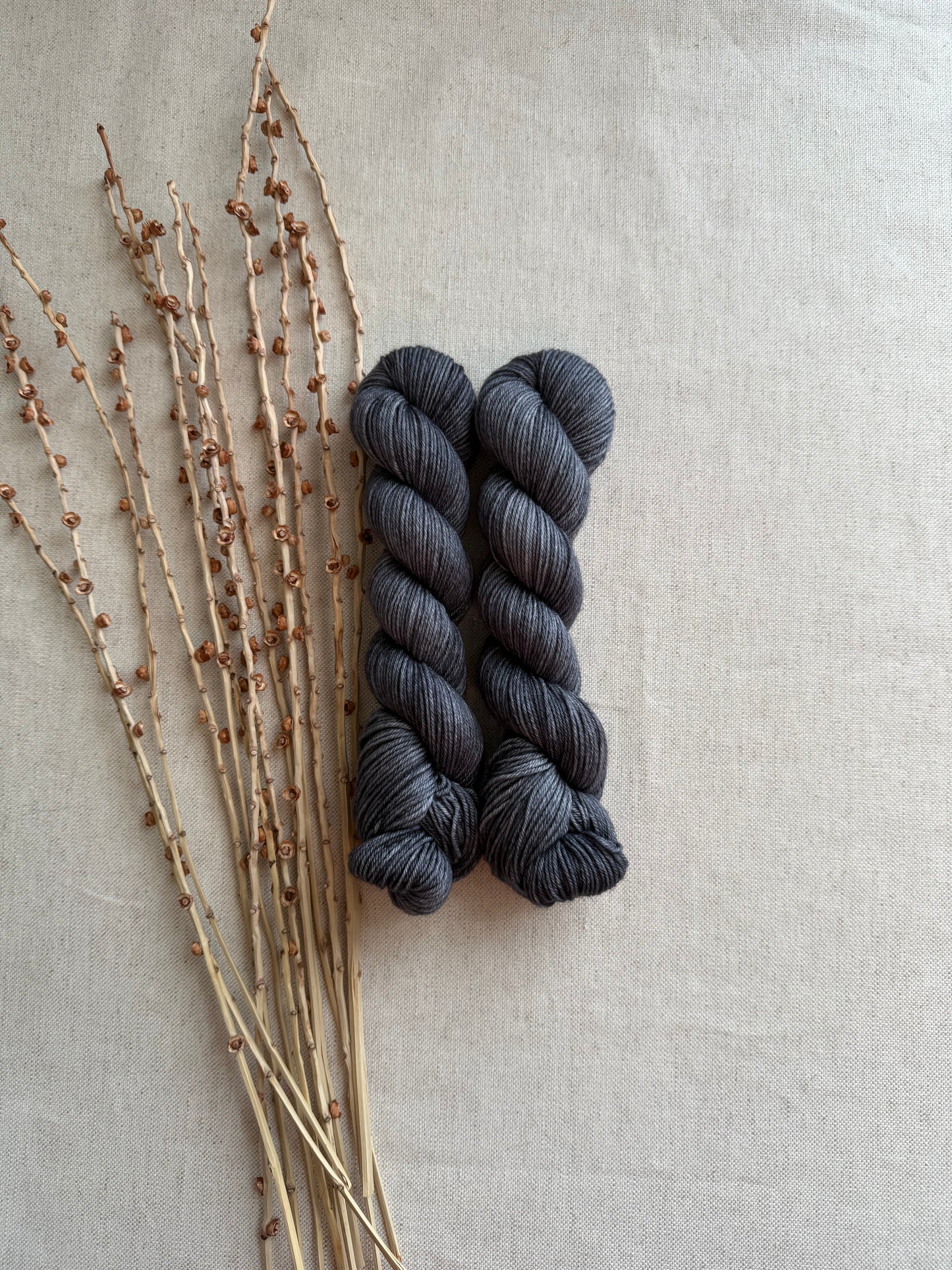 Charcoal SW Merino Nylon 50g Skein