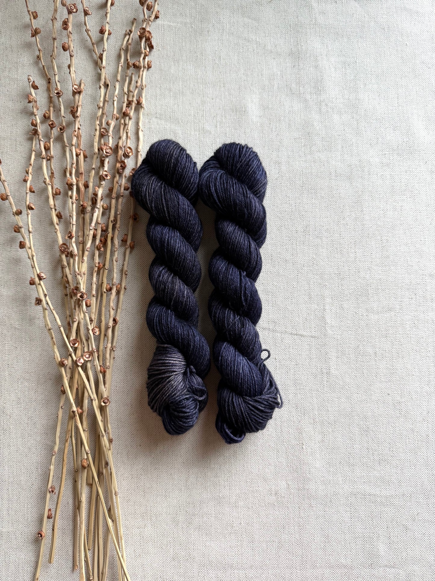 Distressed Navy SW Merino Nylon 50g Skein