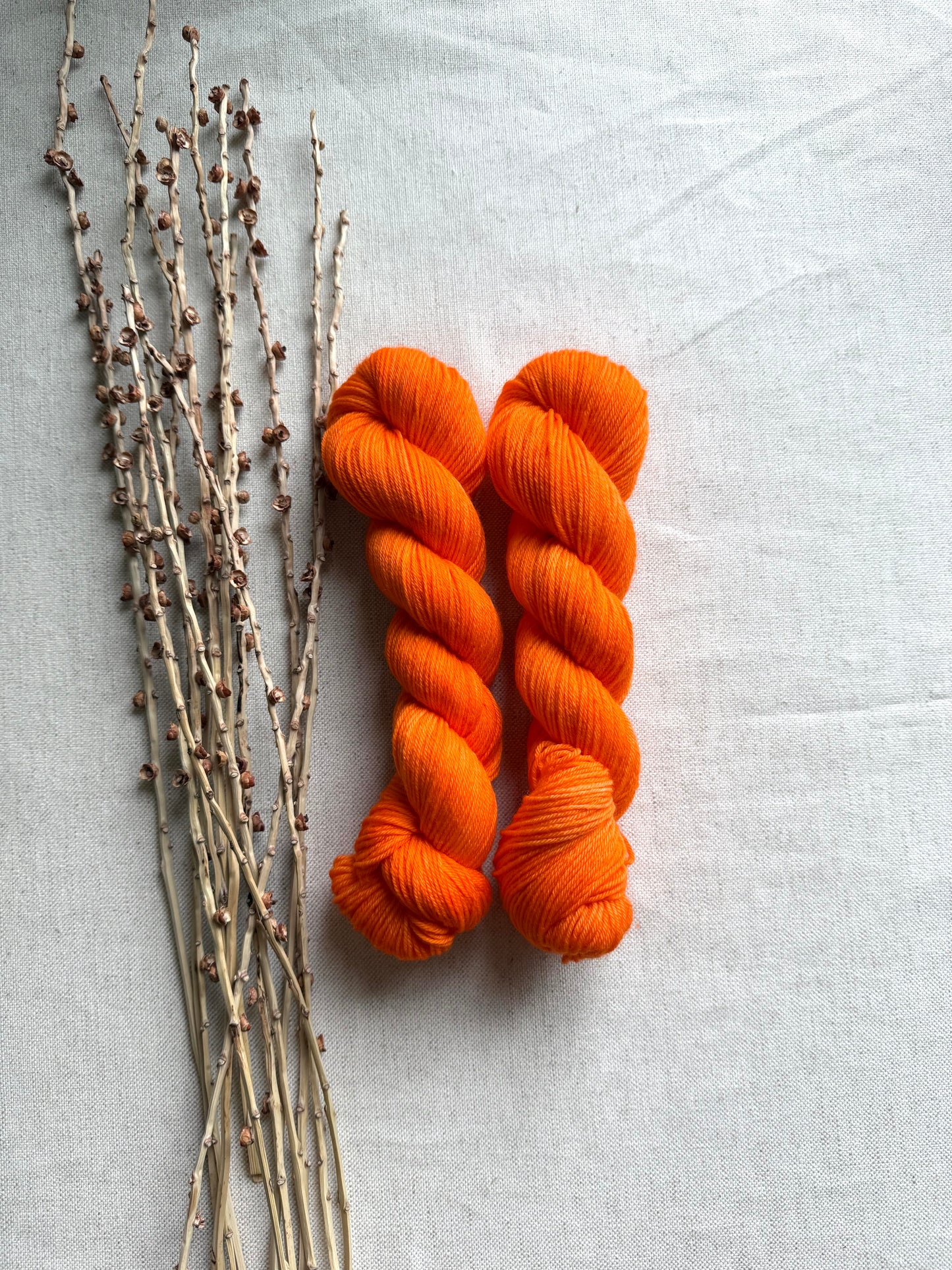 Orange Juice SW Merino Nylon 50g Skein