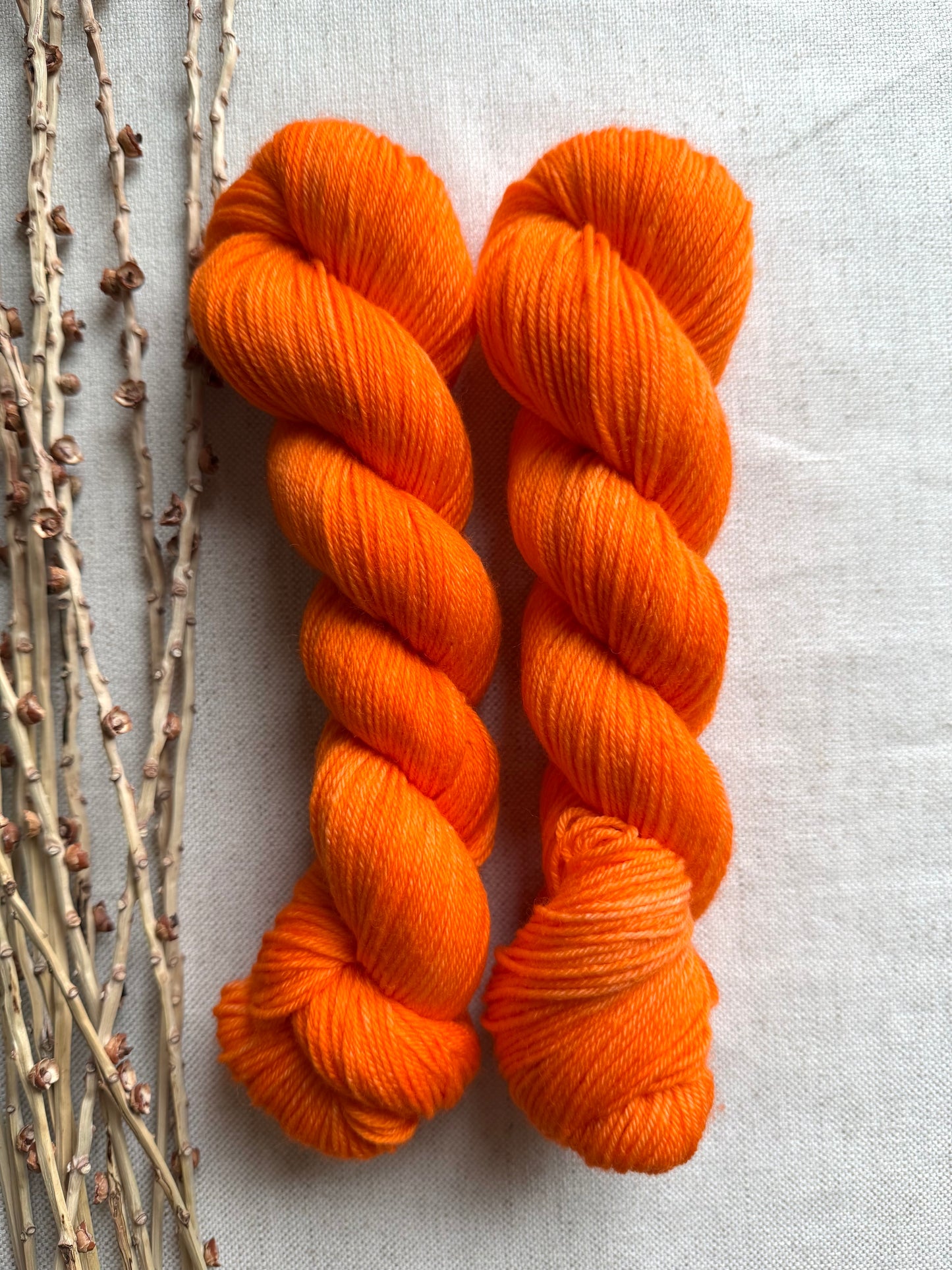 Orange Juice SW Merino Nylon 50g Skein