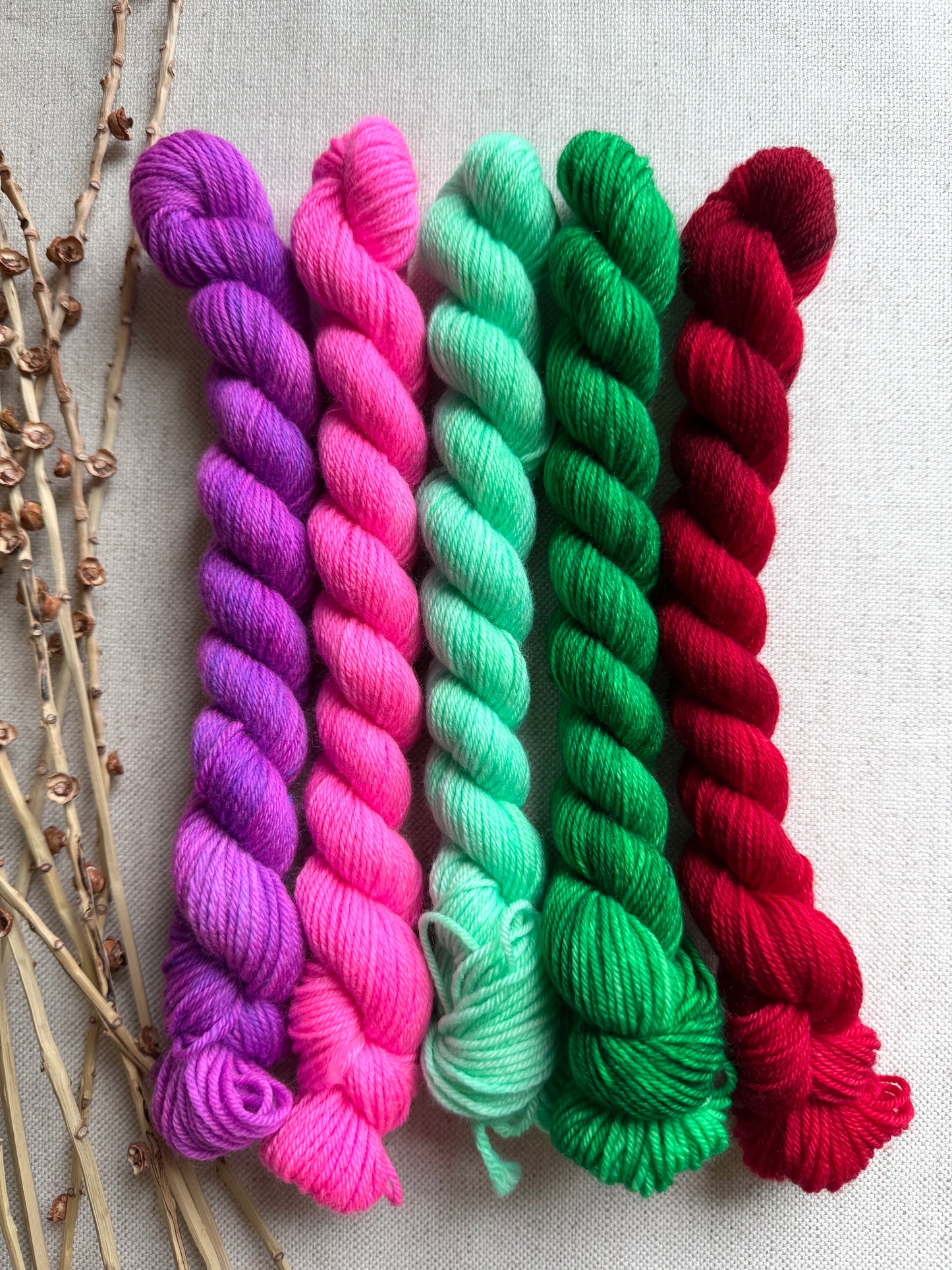 Candyland - SW Merino Nylon Mini Skein Set