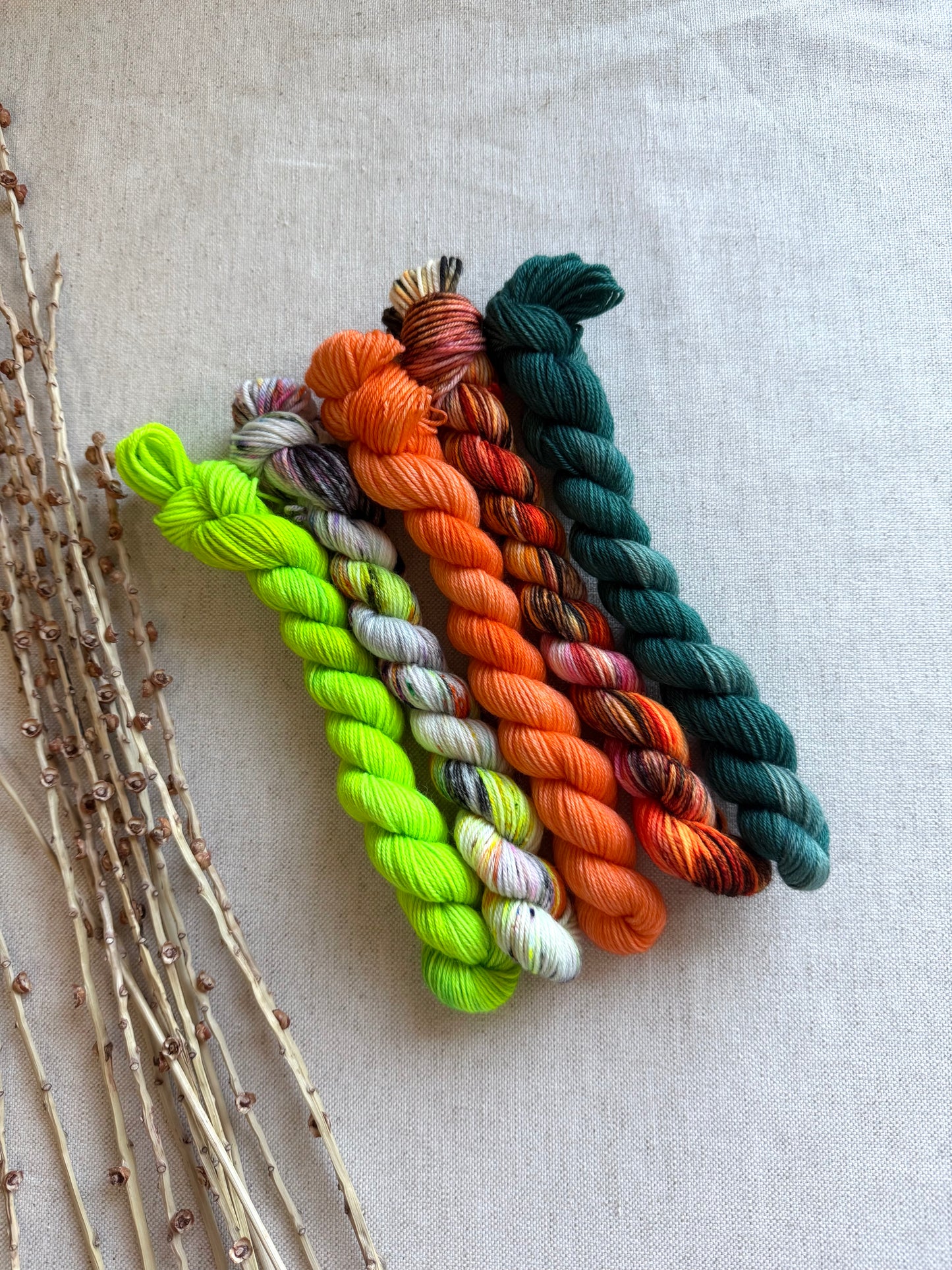 Eerie, Spooky - SW Merino Nylon Mini Skein Set
