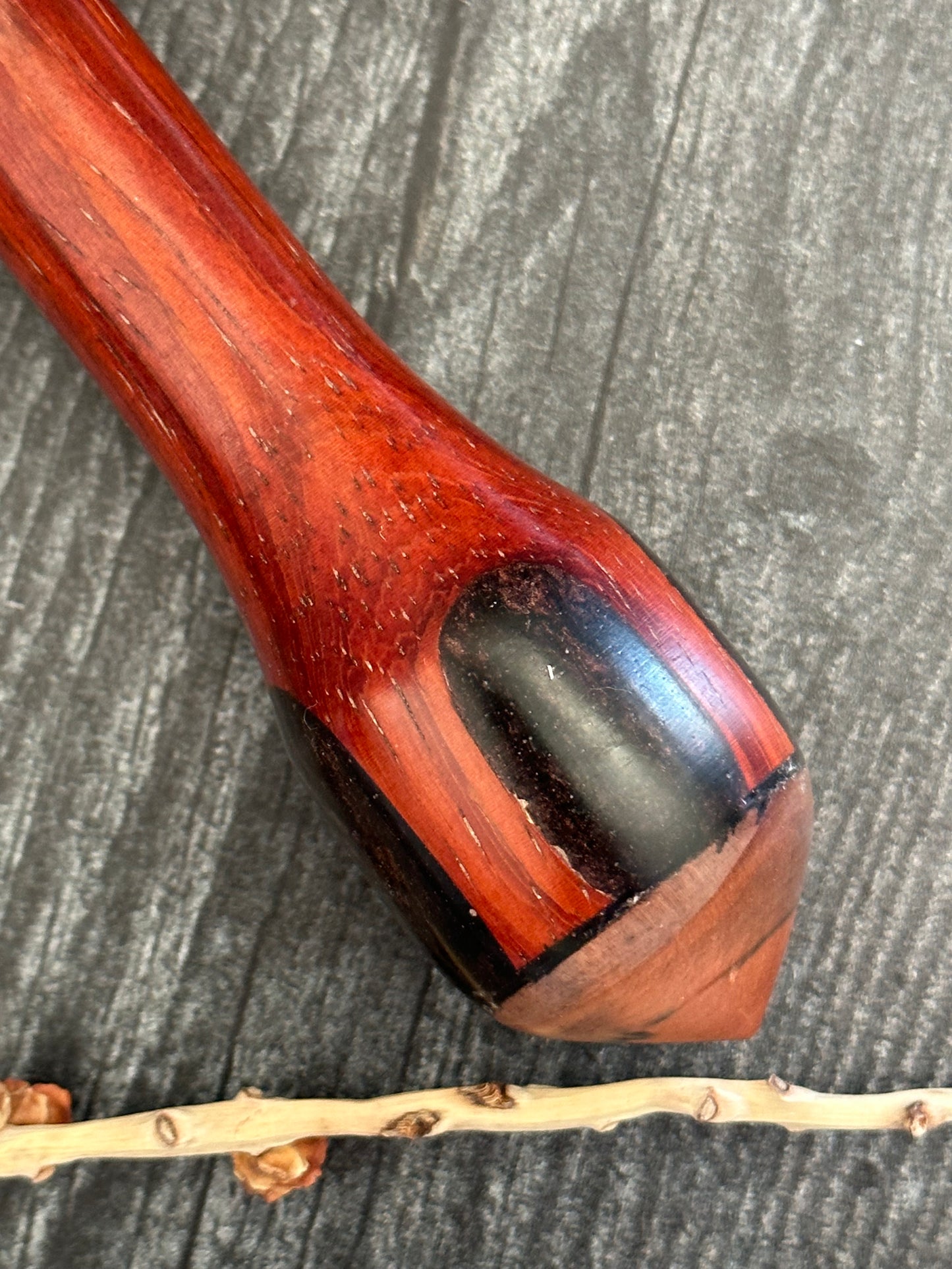 Bloodwood Support Spindle With Brown Resin