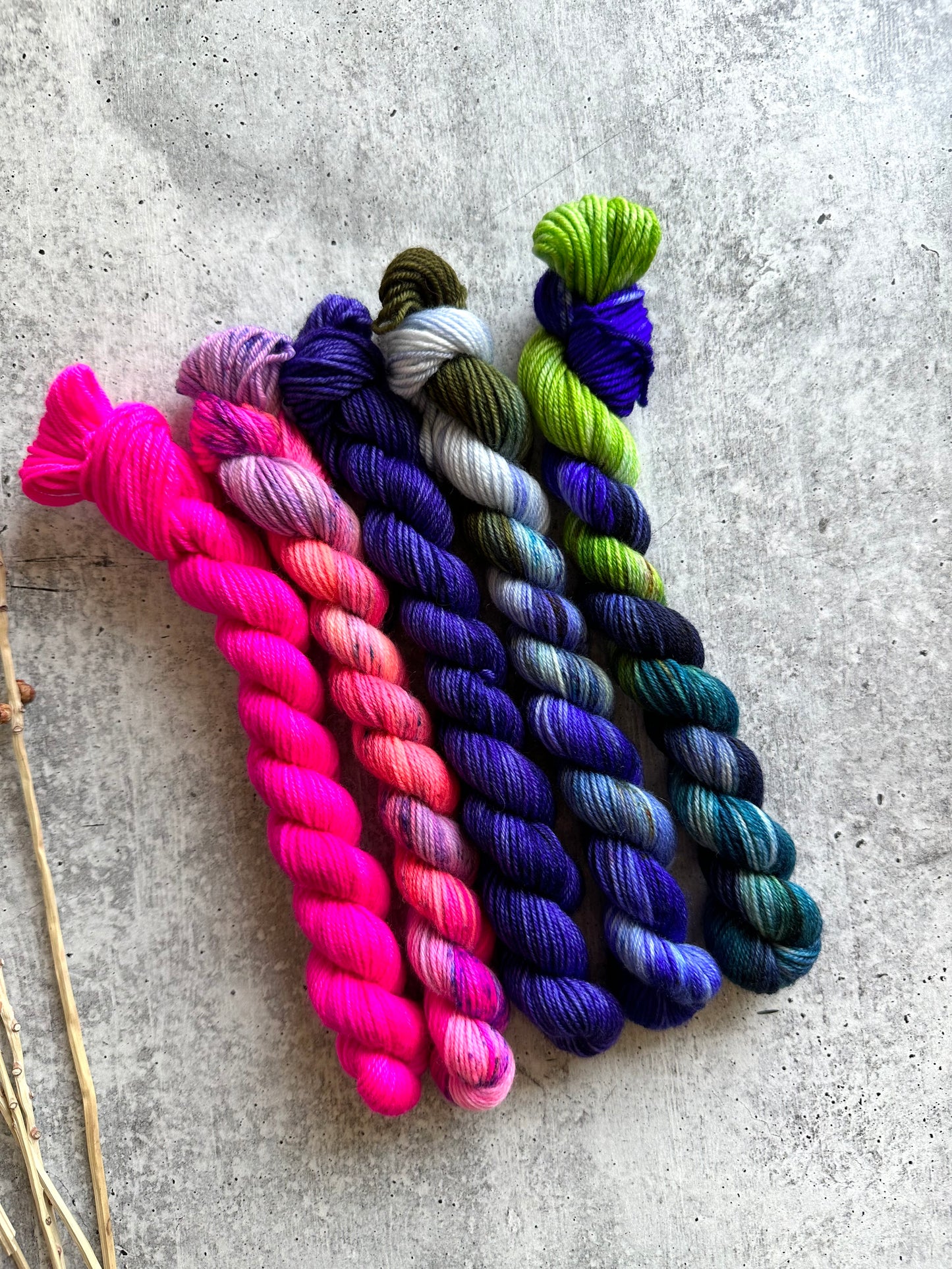 Atomic - SW Merino Nylon Mini Skein Set