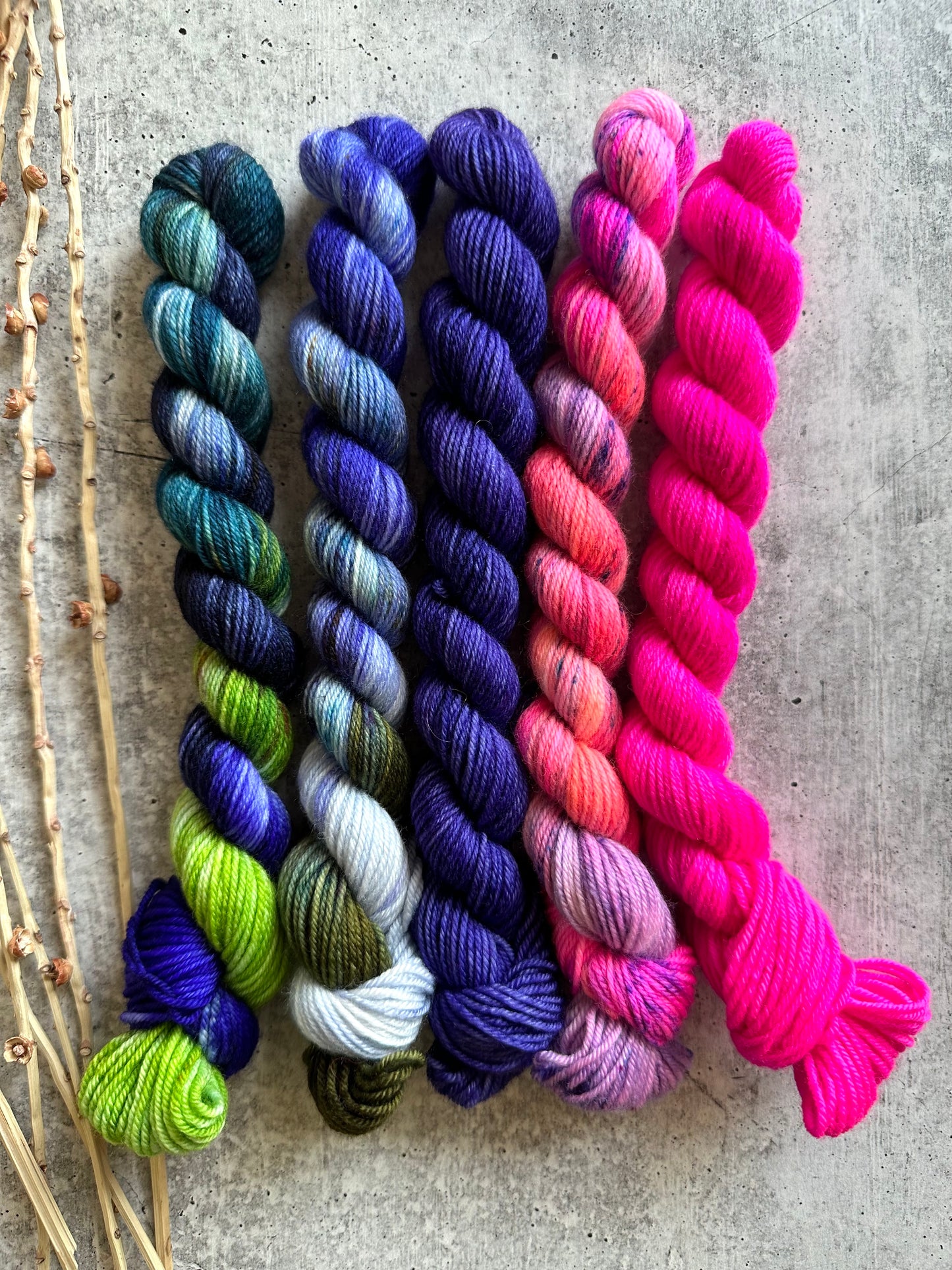 Atomic - SW Merino Nylon Mini Skein Set
