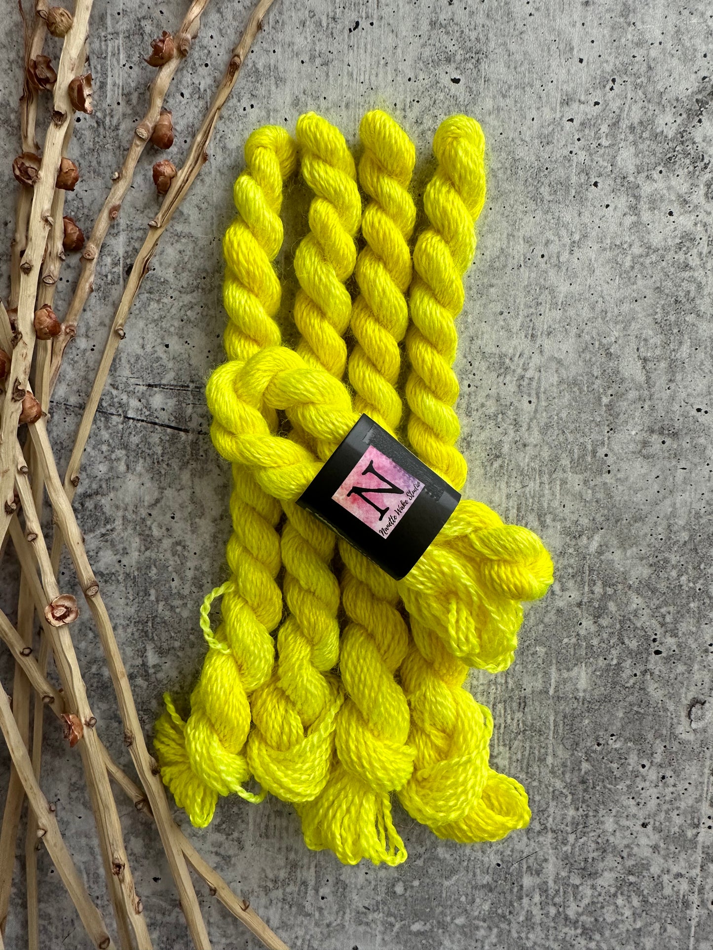 Caution Tape Embroidery Thread