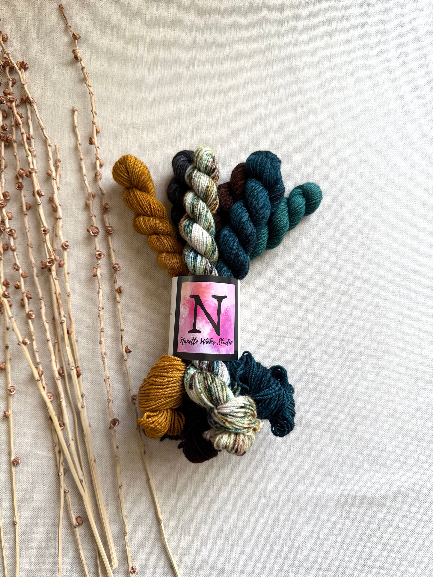 Under The Fir Tree - SW Merino Nylon Mini Skein Set