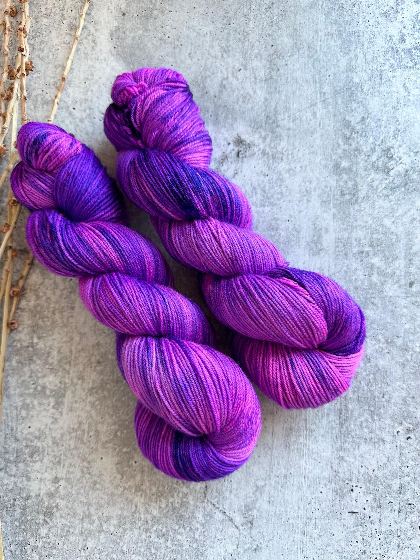 Pop Goes The Purple SW Merino Nylon Yarn