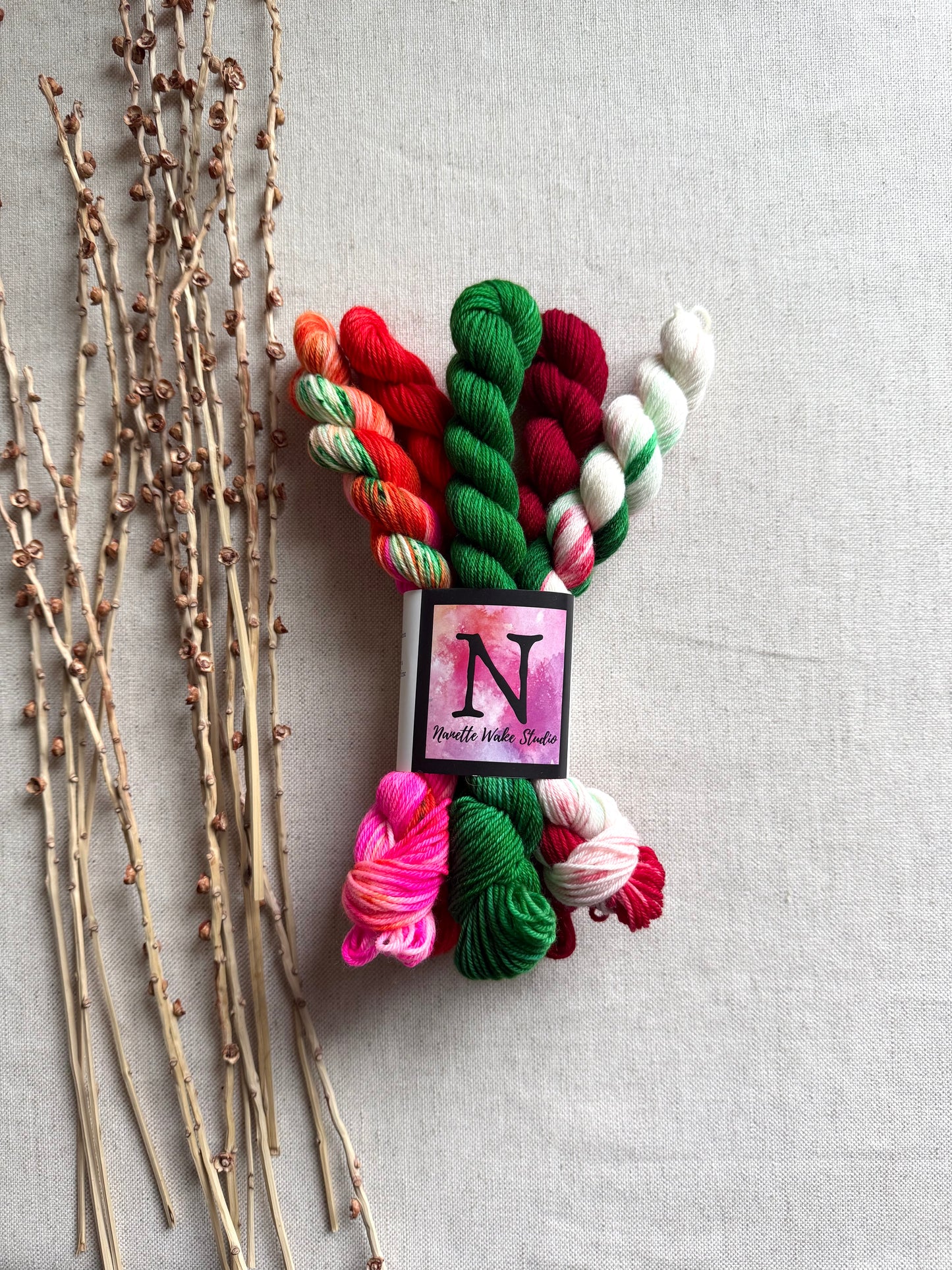 Holiday Lane - SW Merino Nylon Mini Skein Set