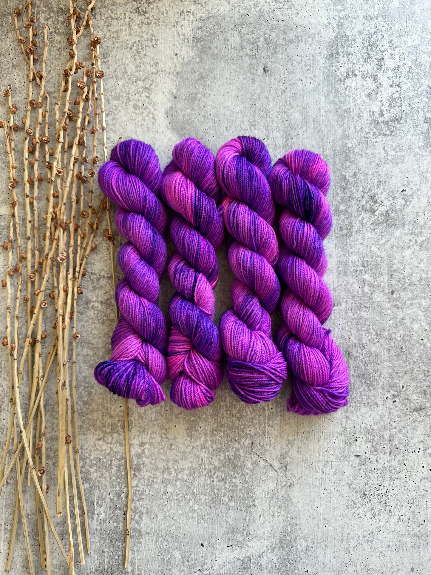 Pop Goes The Purple SW Merino Nylon 50g Skein