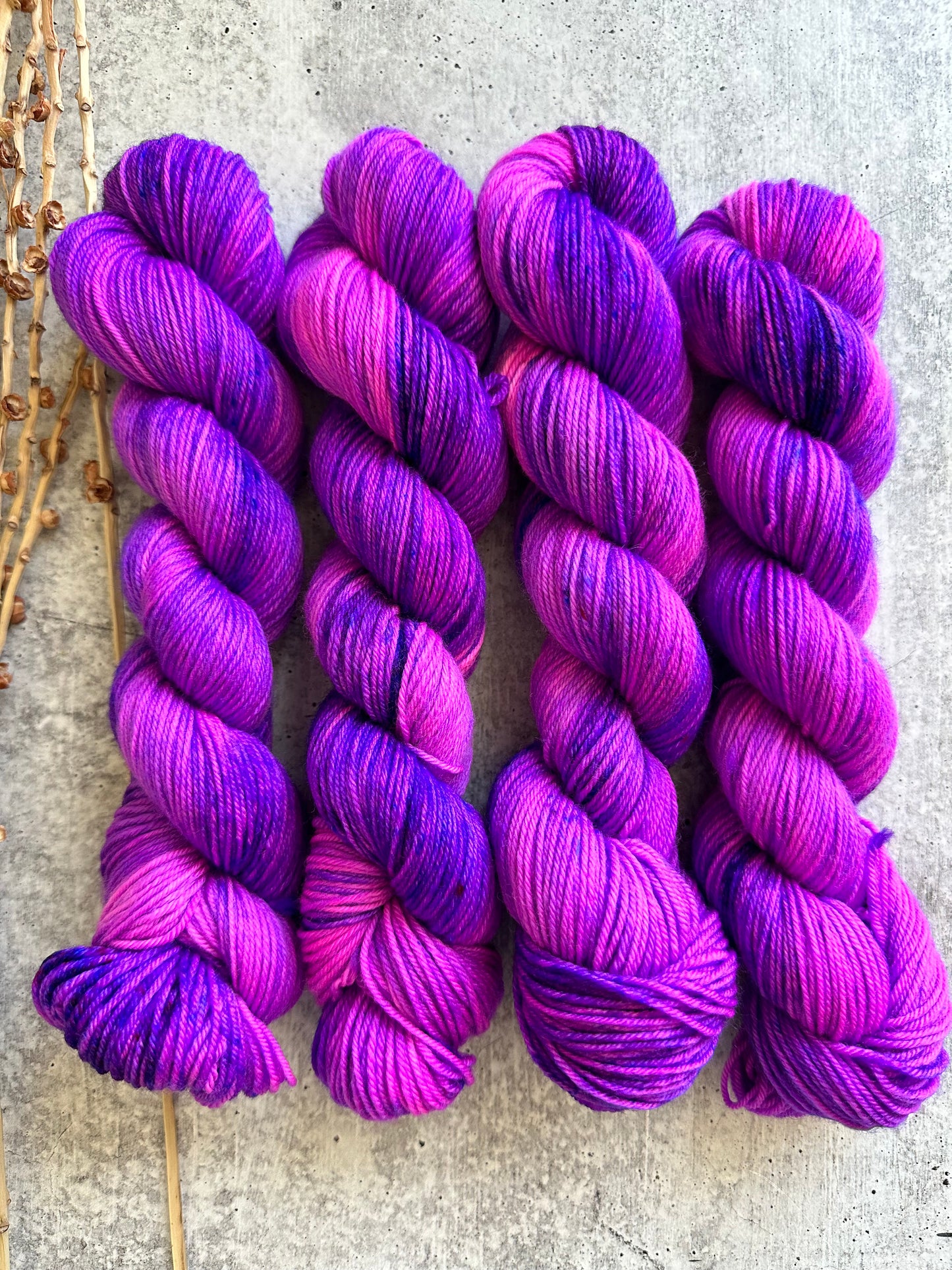 Pop Goes The Purple SW Merino Nylon 50g Skein