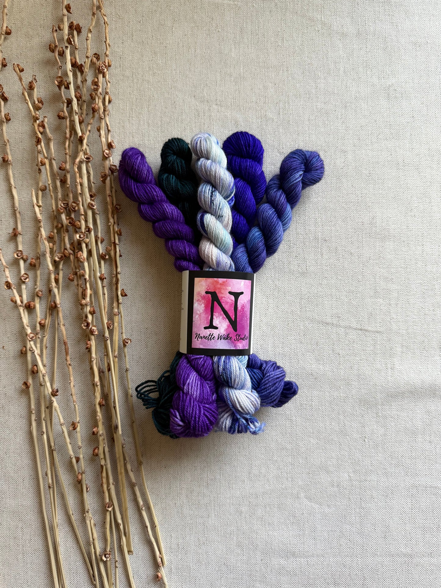 Polar Nights - SW Merino Nylon Mini Skein Set