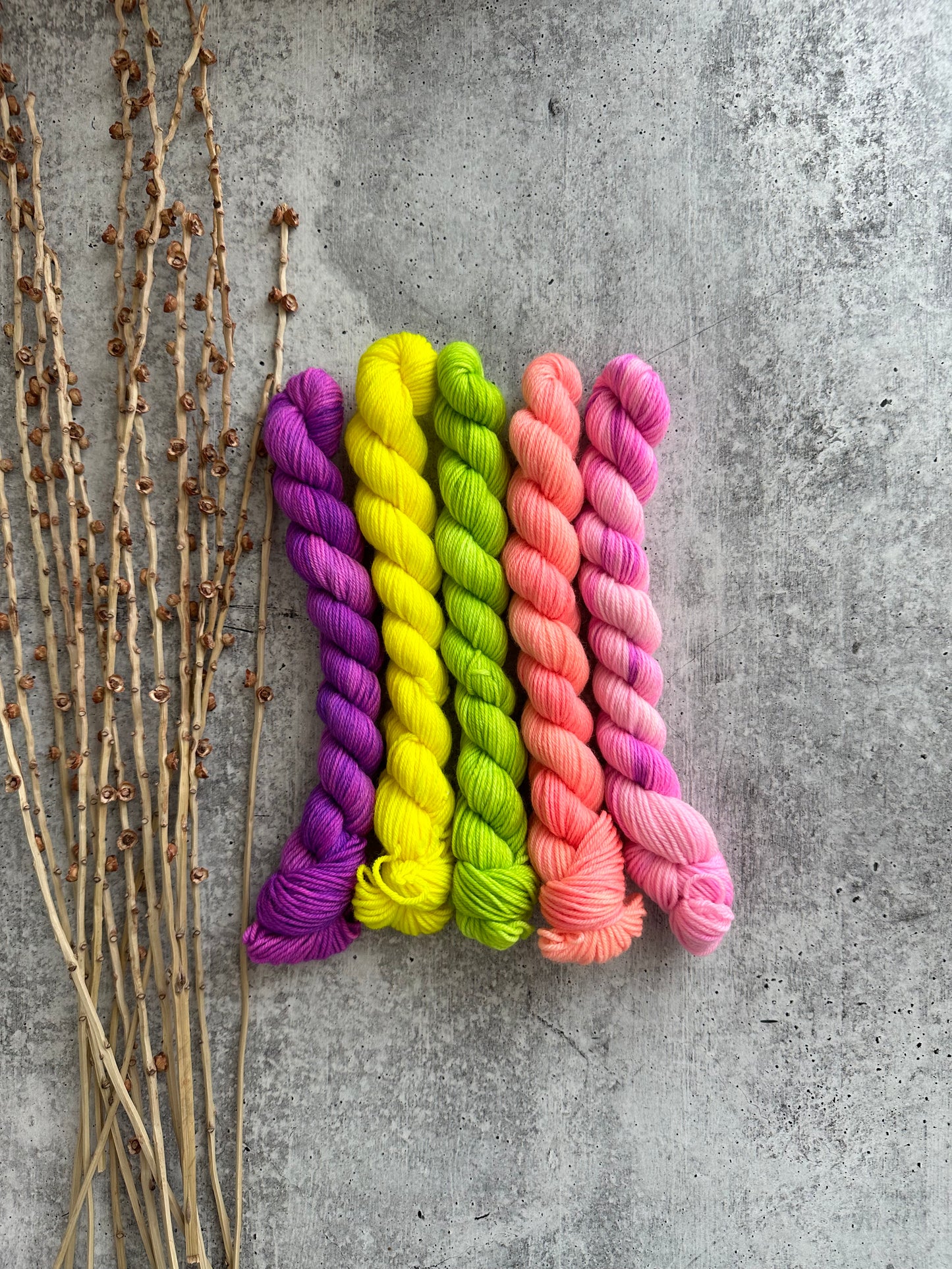 Ice Pops - SW Merino Nylon Mini Skein Set