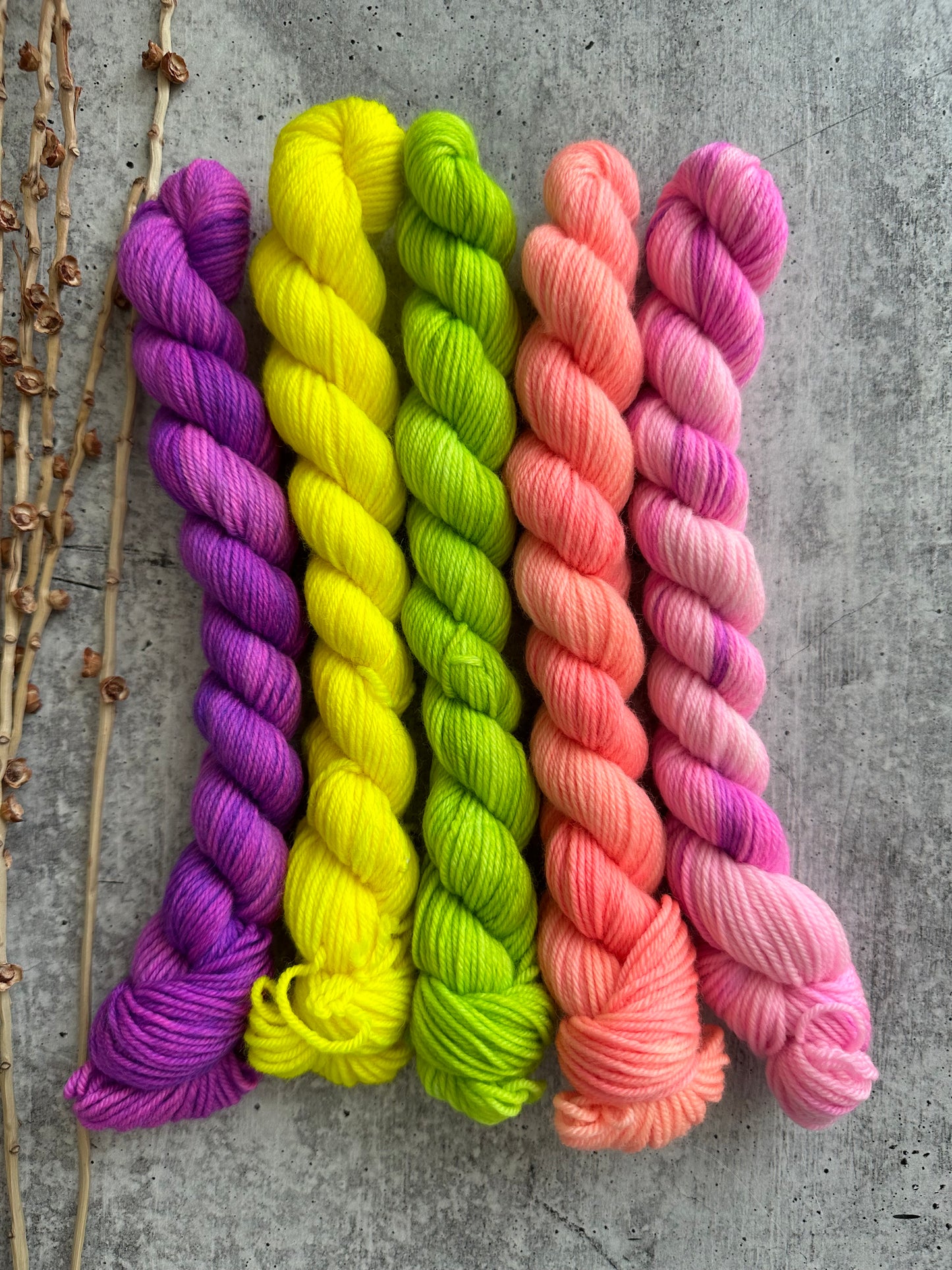 Ice Pops - SW Merino Nylon Mini Skein Set