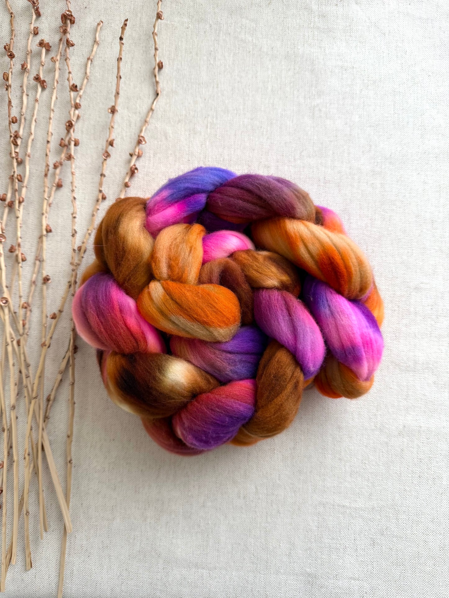 Hog Pile Rambouillet Top Spinning Fiber