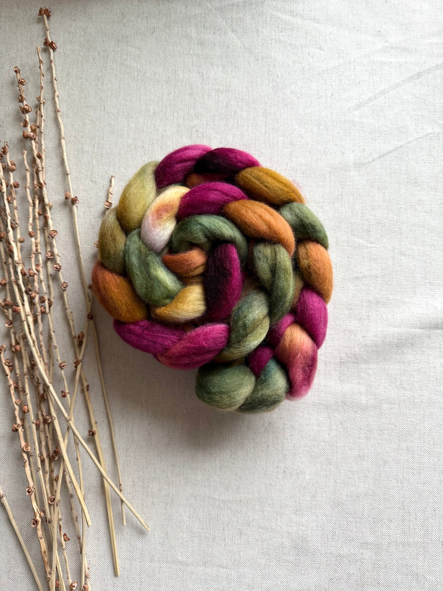 Victorian Christmas Merino Top Spinning Fiber