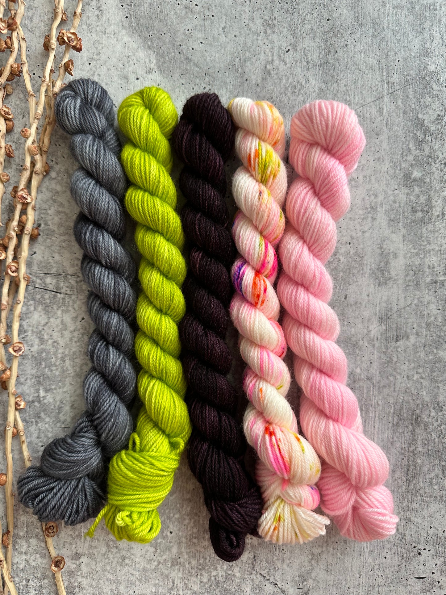 Glenda - SW Merino Nylon Mini Skein Set