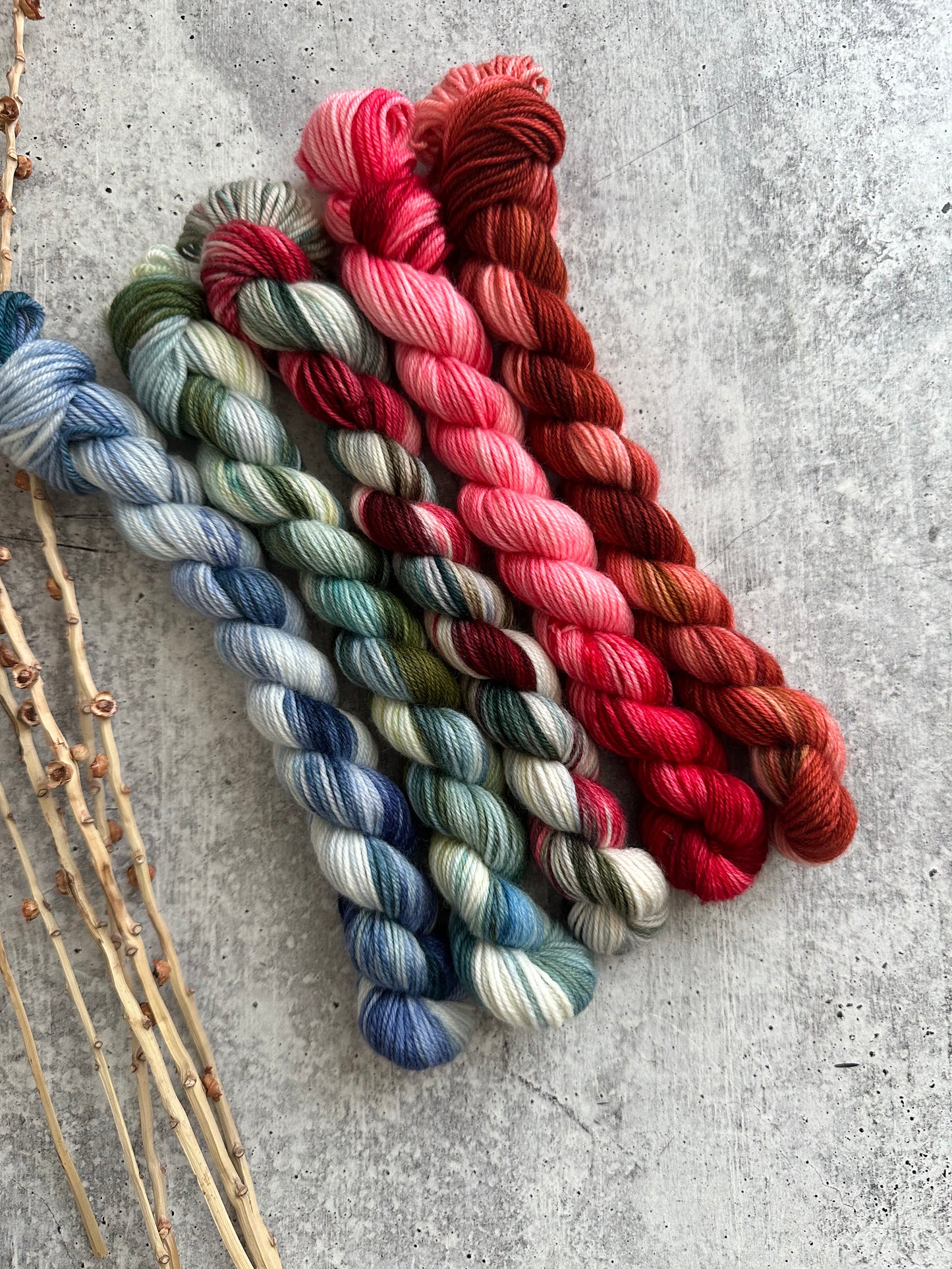 Down The Chimney - SW Merino Nylon Mini Skein Set