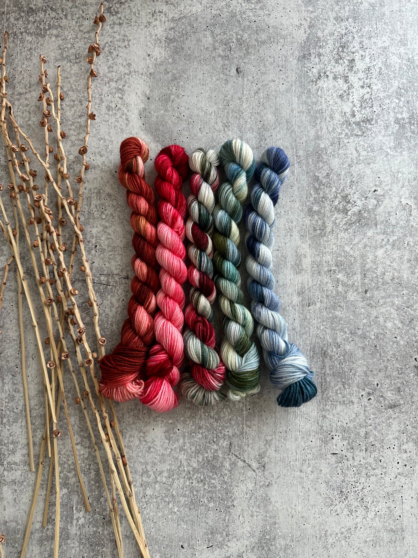 Down The Chimney - SW Merino Nylon Mini Skein Set