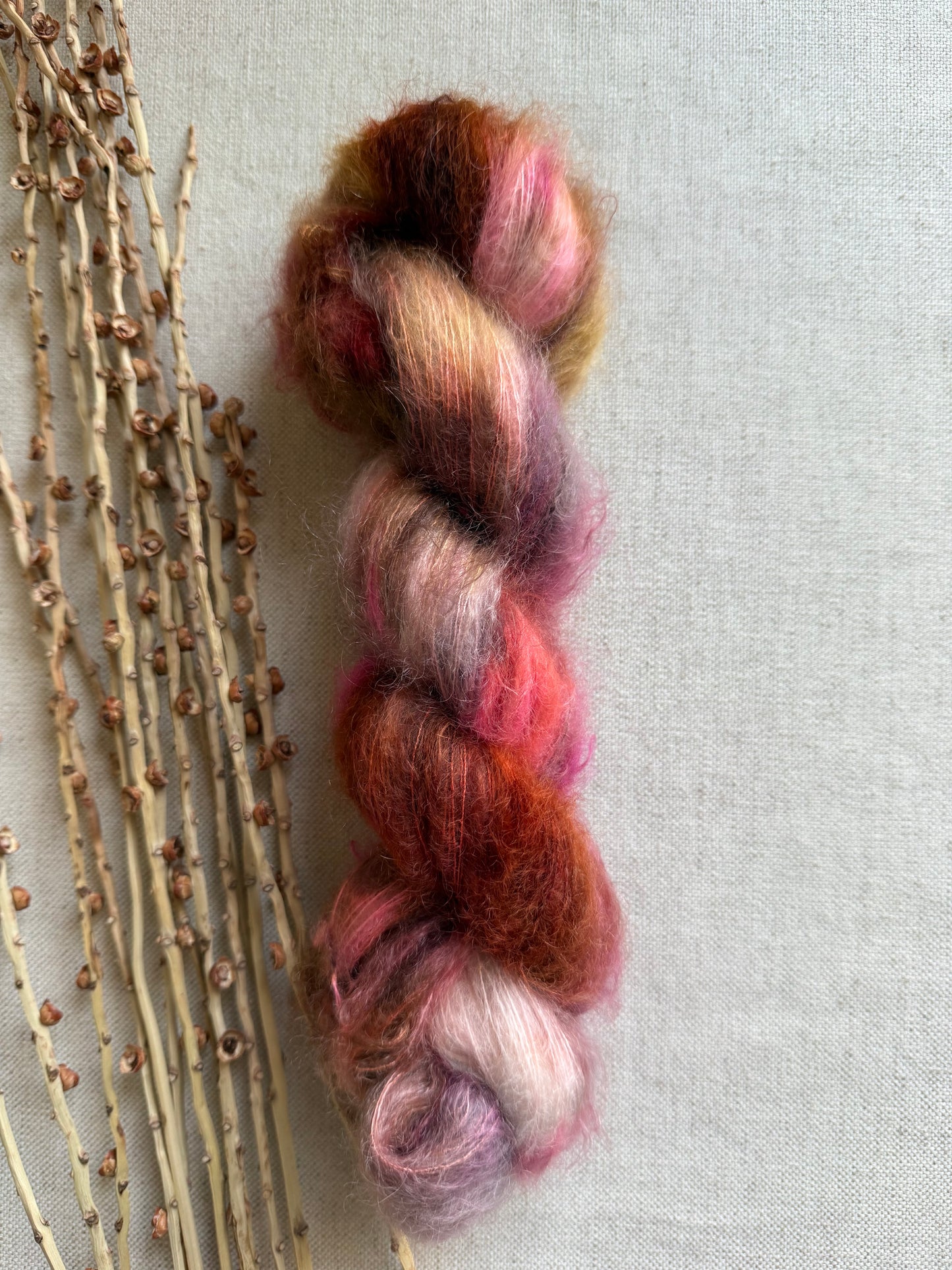 Rum Raisin Kid Mohair Silk